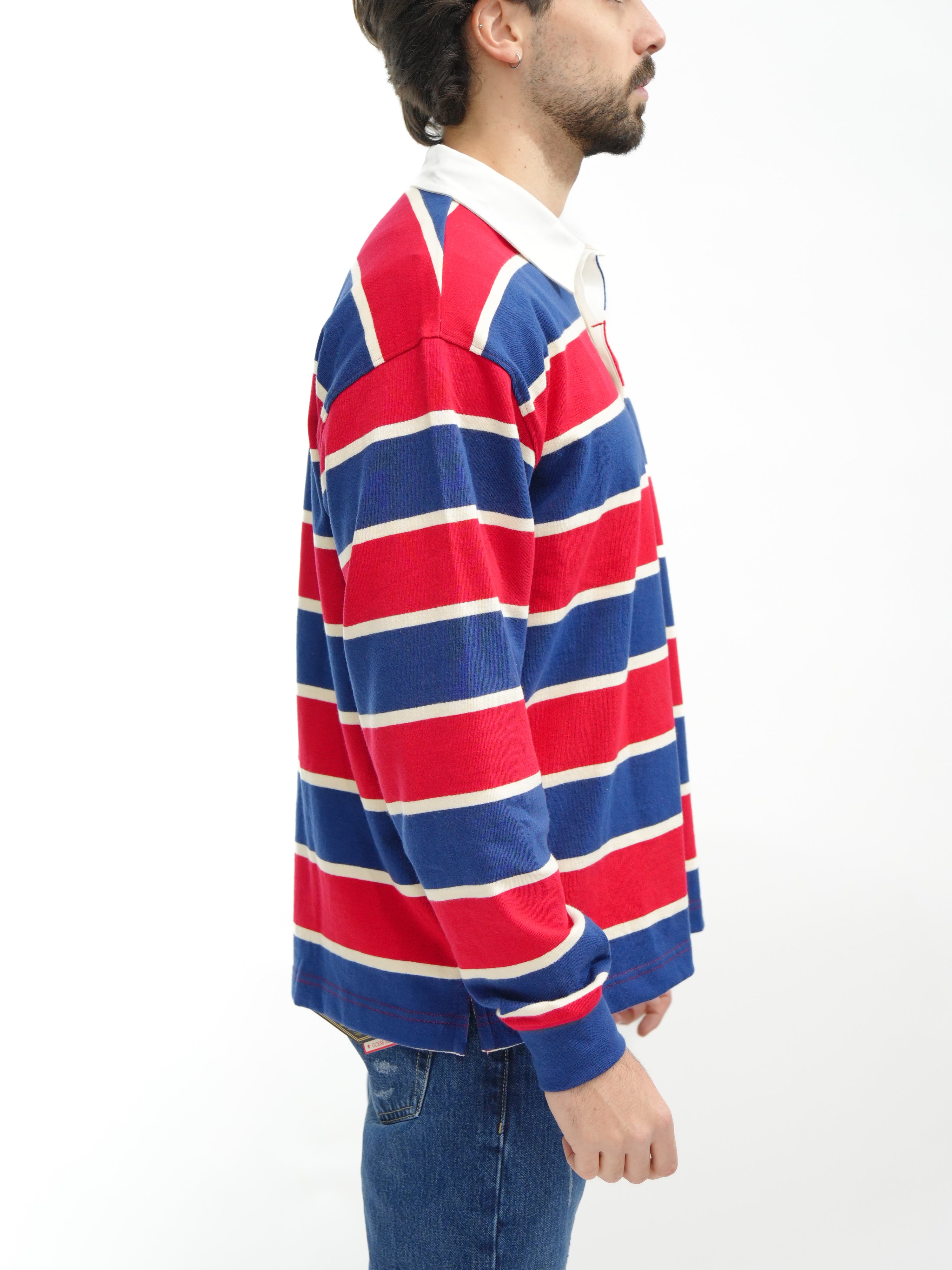 GUESS JEANS Polo rigata manica lunga M5YP27