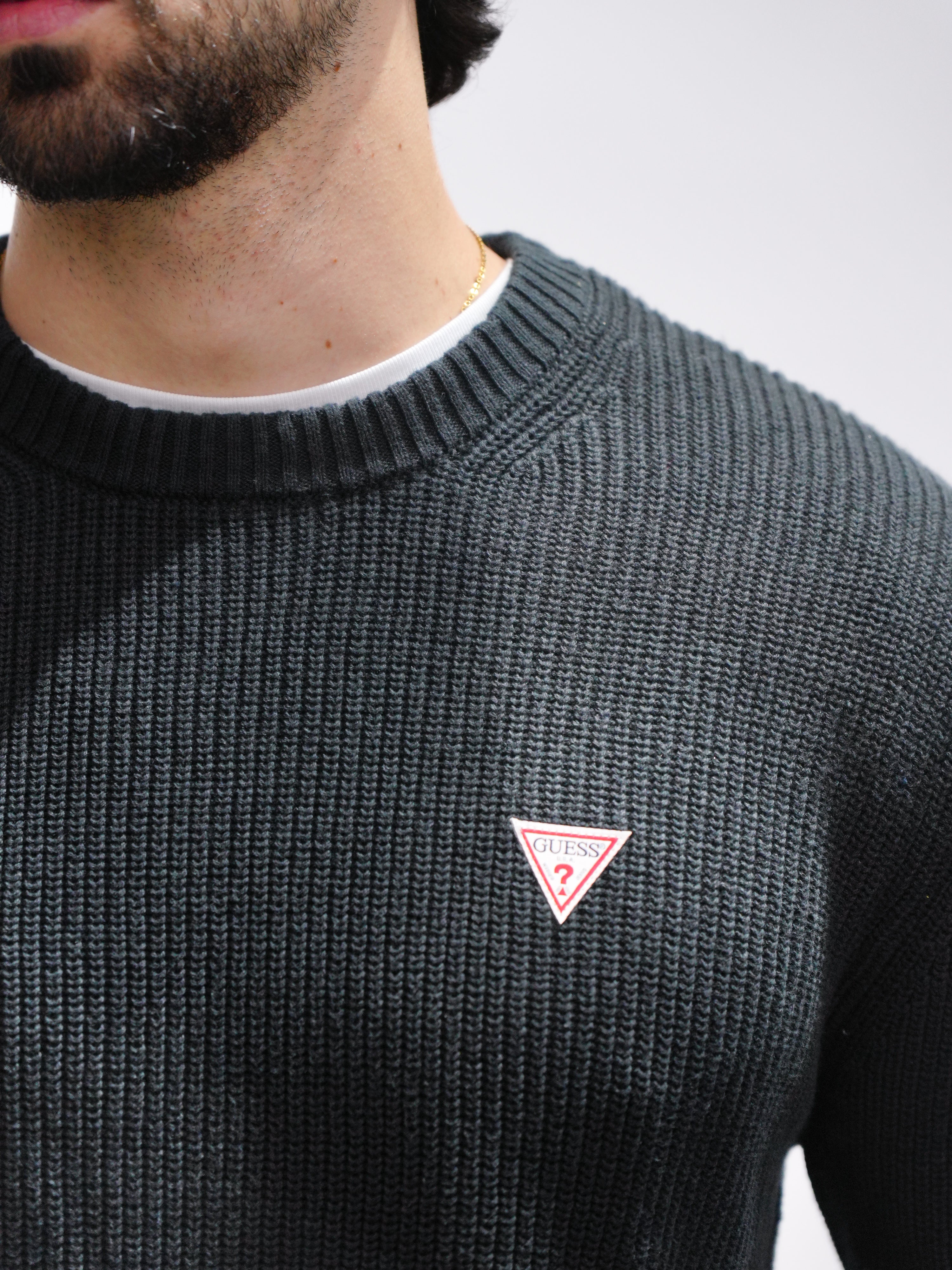 GUESS JEANS Maglione a coste M4BR30