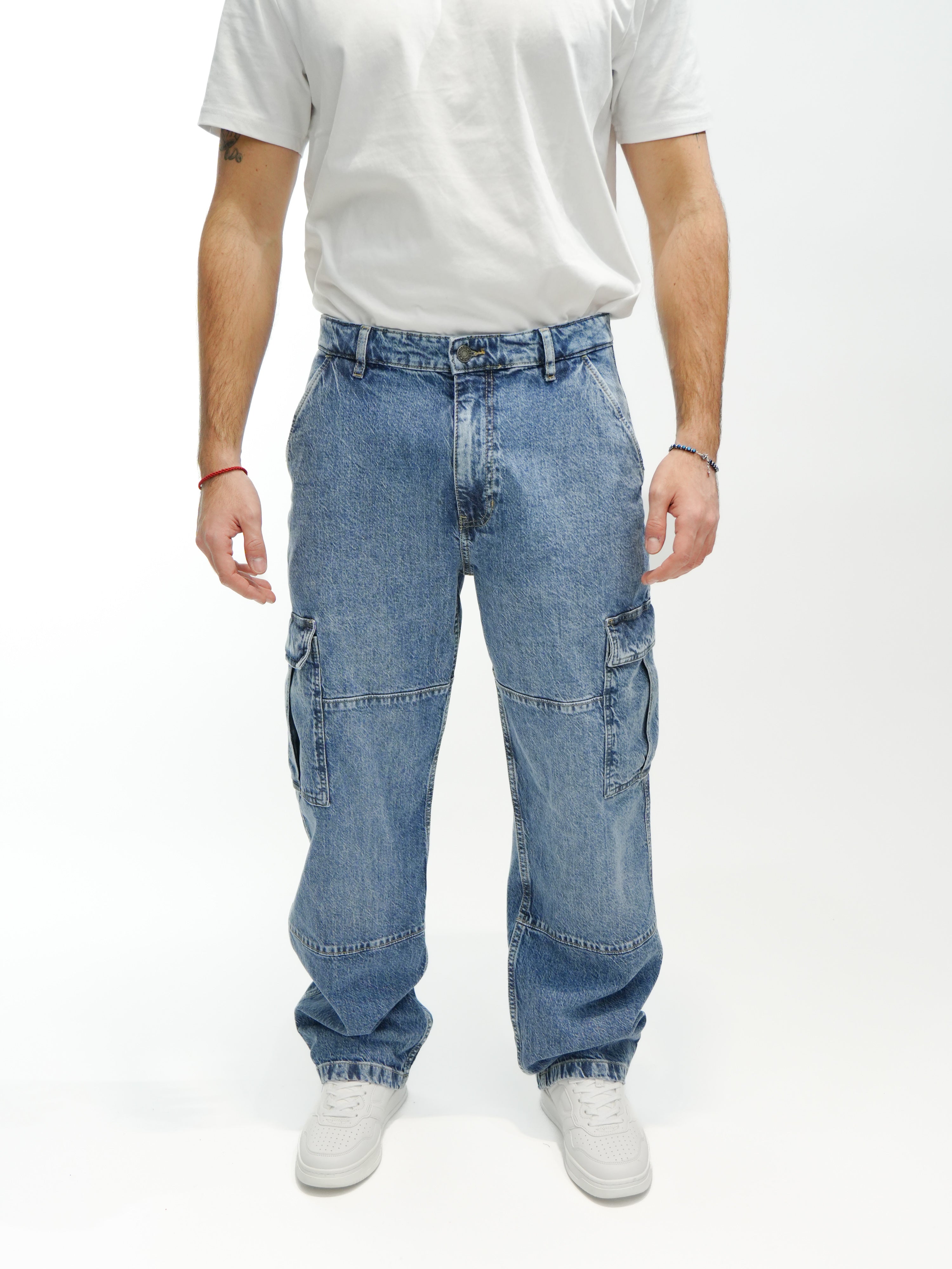 GUESS JEANS Jeans baggy cargo M5RA88