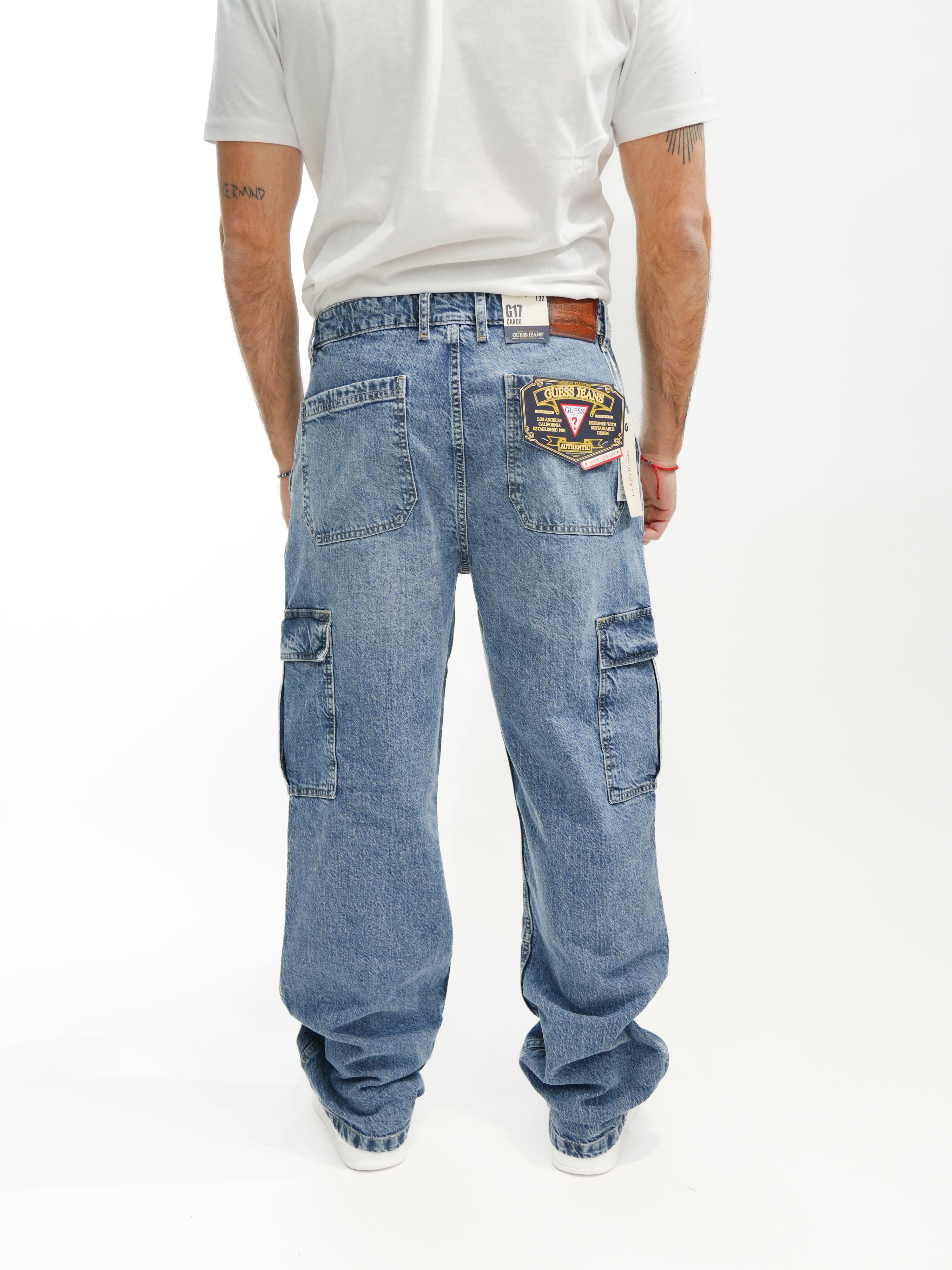 GUESS JEANS Jeans baggy cargo M5RA88