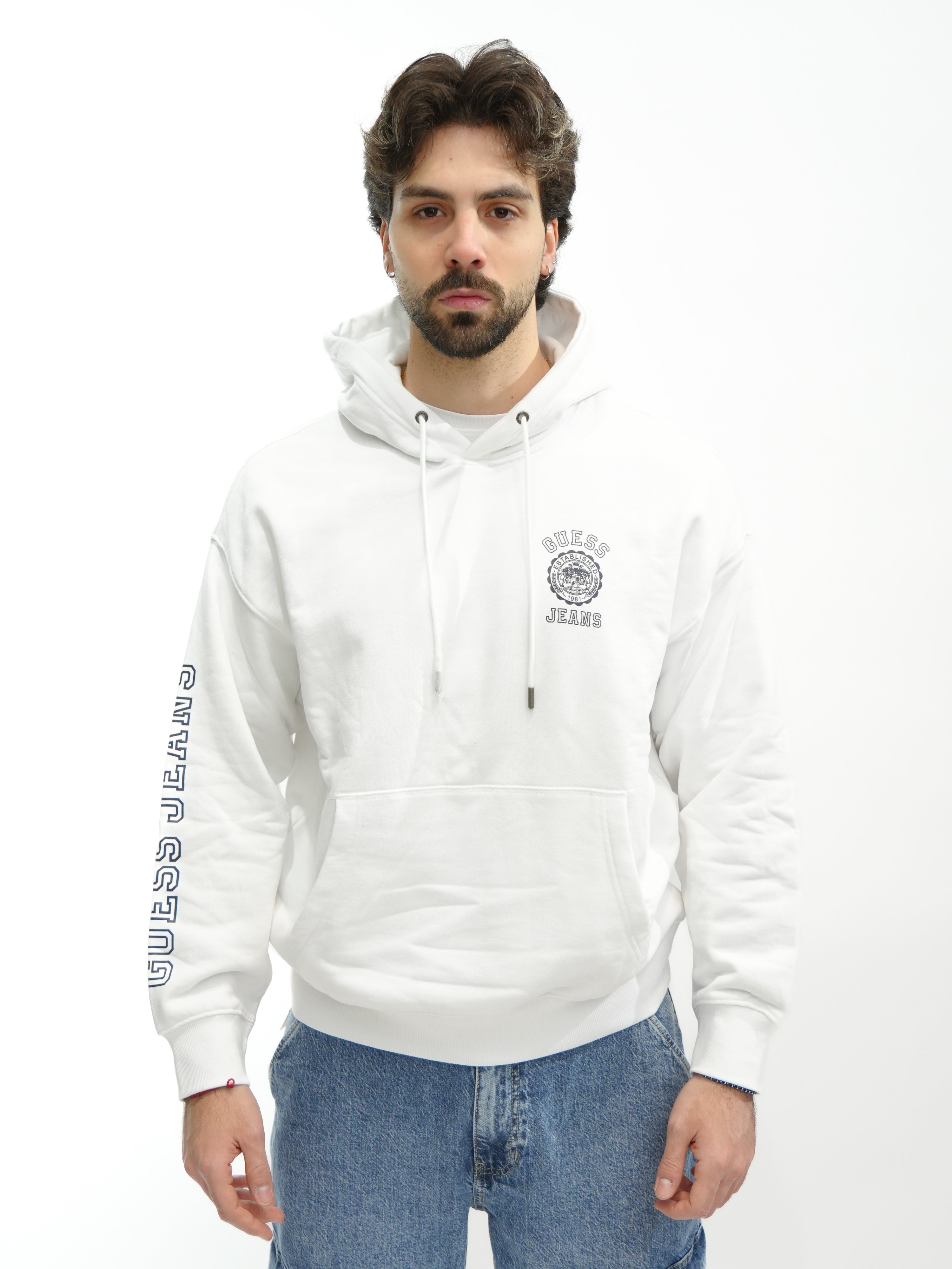 GUESS JEANS Felpa con cappuccio M5GQ21