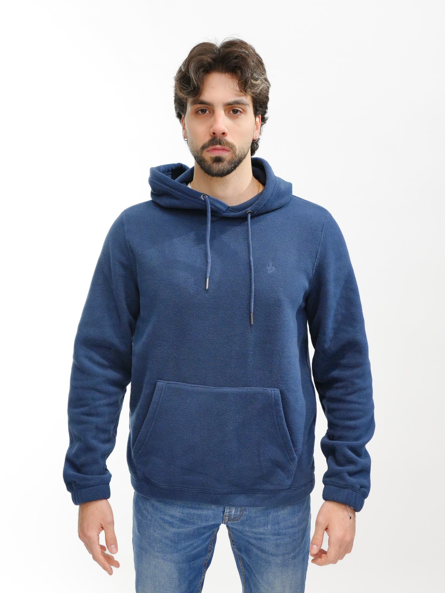 BLEND Felpa in pile con cappuccio BHPILE