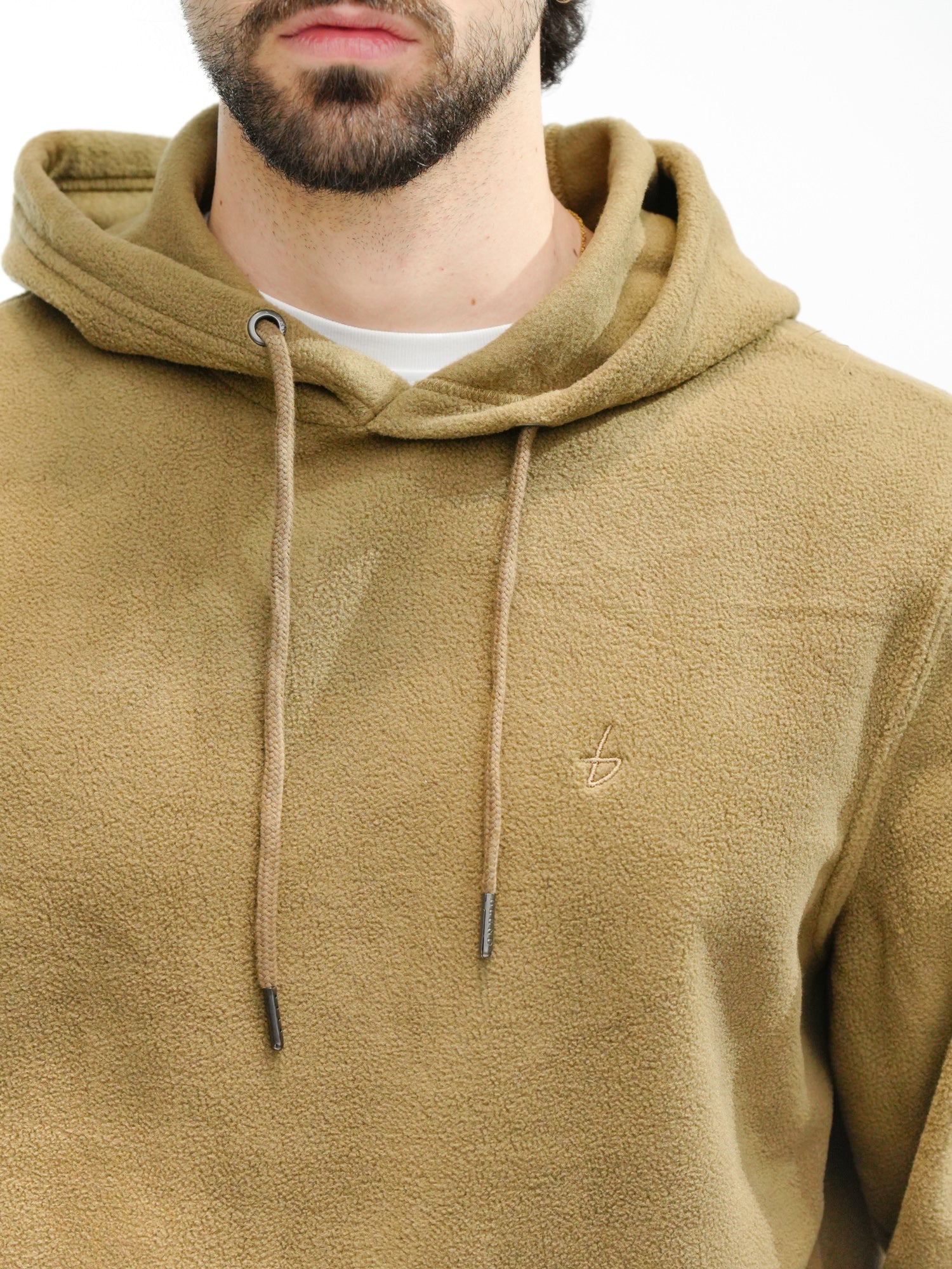 BLEND Felpa in pile con cappuccio BHPILE