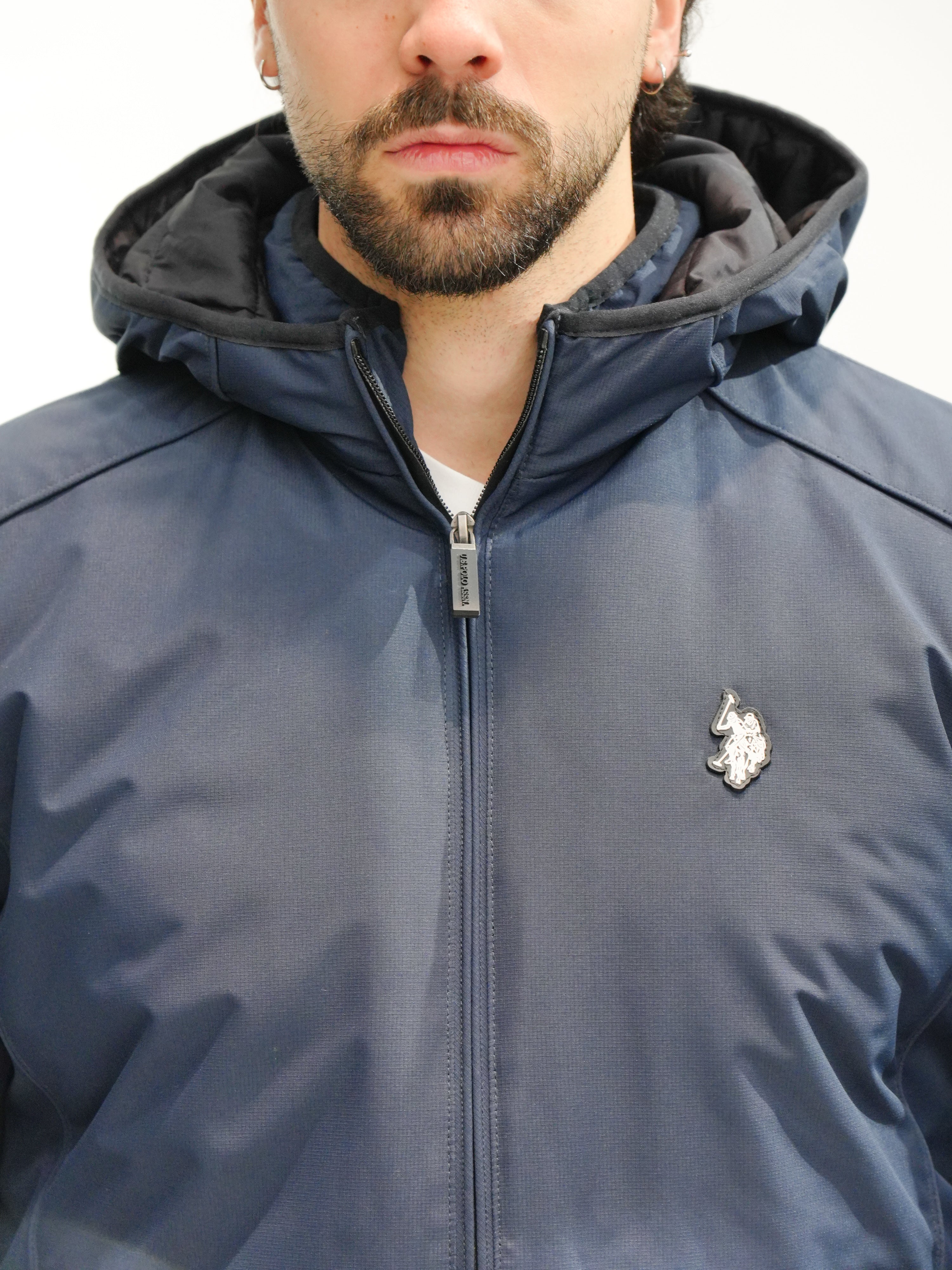 US POLO ASSN Bomber con cappuccio ROLF A703