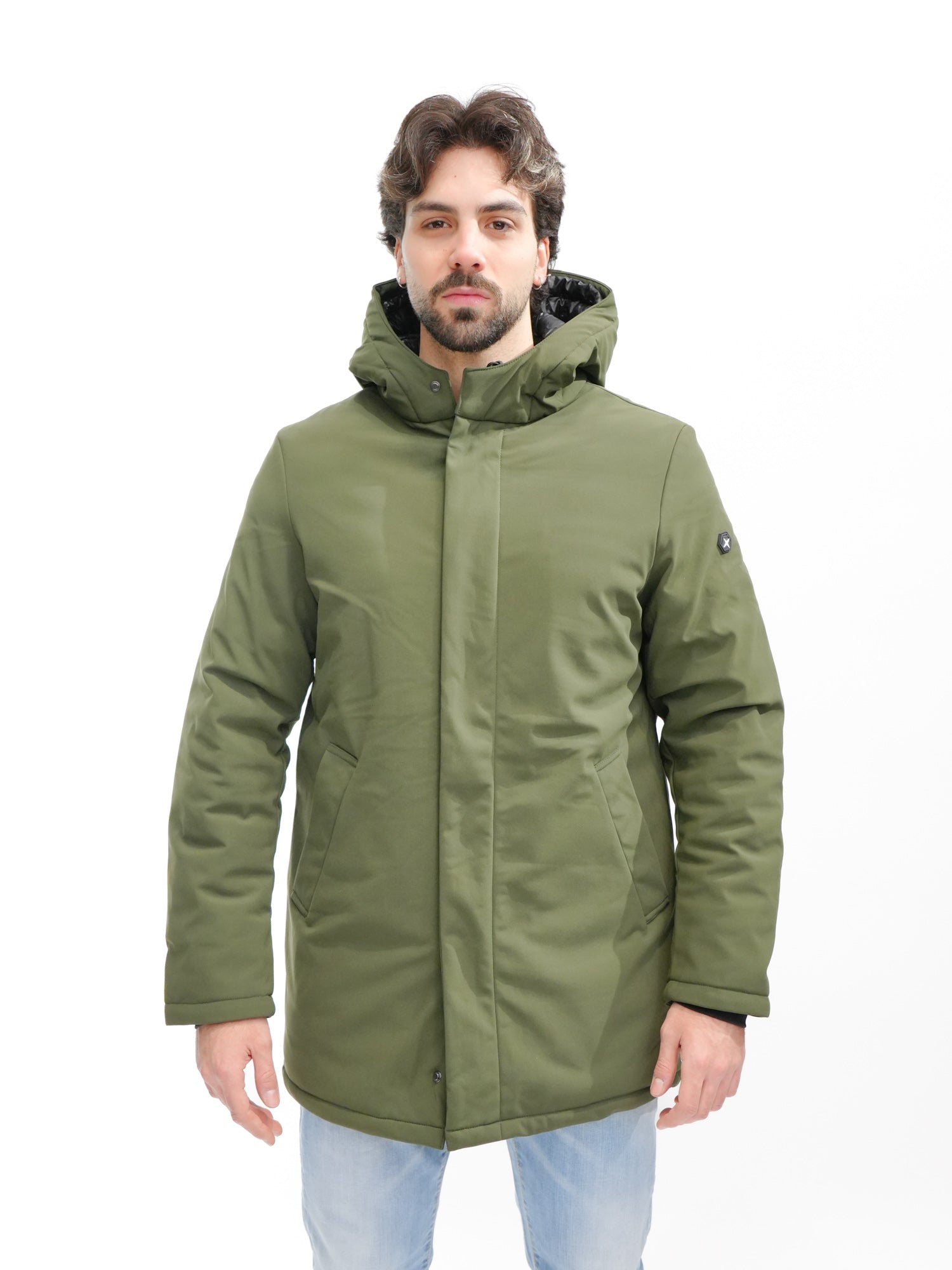 SUPERIOR Parka in soft shell con cappuccio M49514