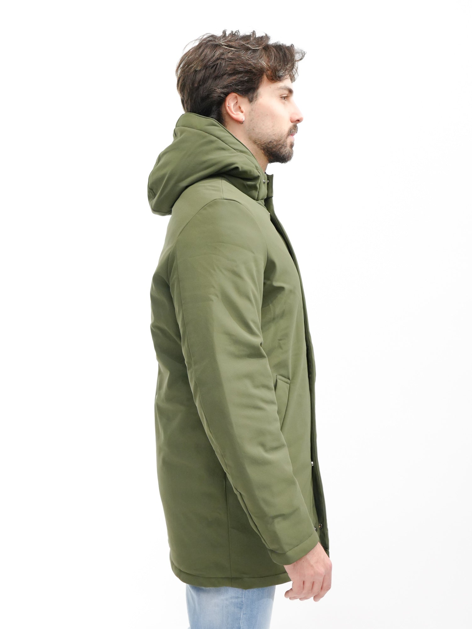 SUPERIOR Parka in soft shell con cappuccio M49514
