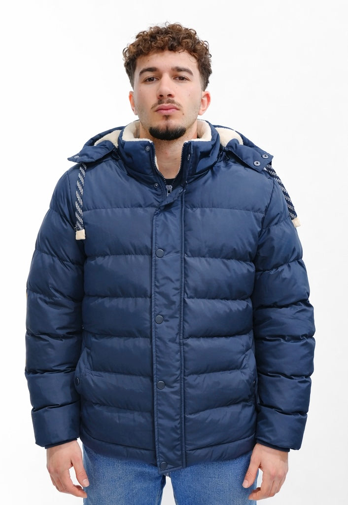 BLEND Giaccone trapuntato con cappuccio BHFROM