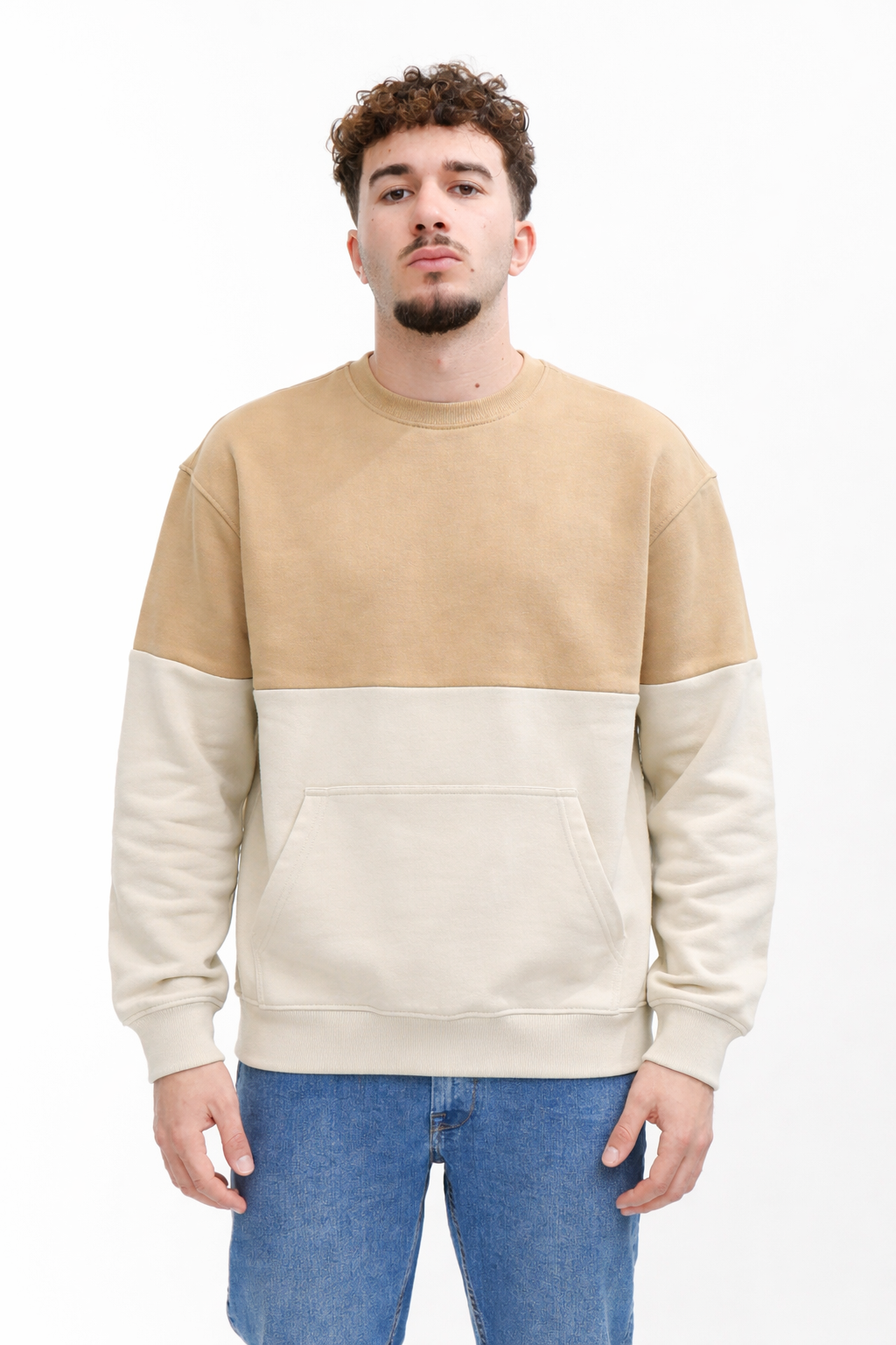 BLEND Felpa bicolore girocollo BHJUTAR