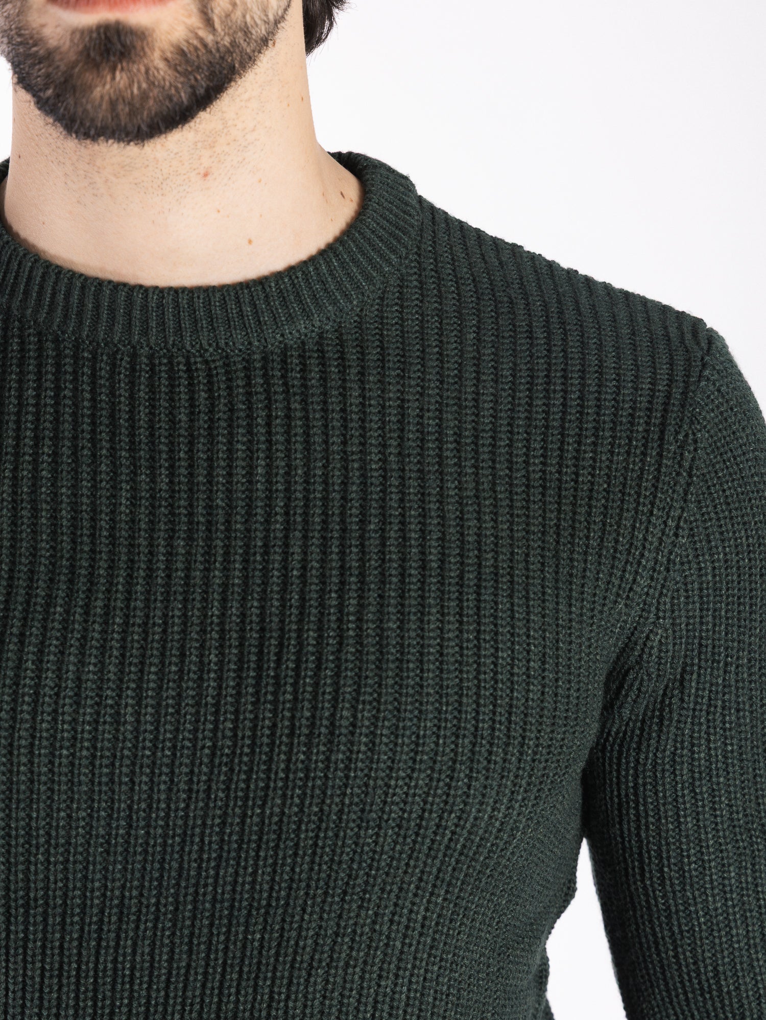 TELAMIRA Maglione girocollo a coste MV-0032