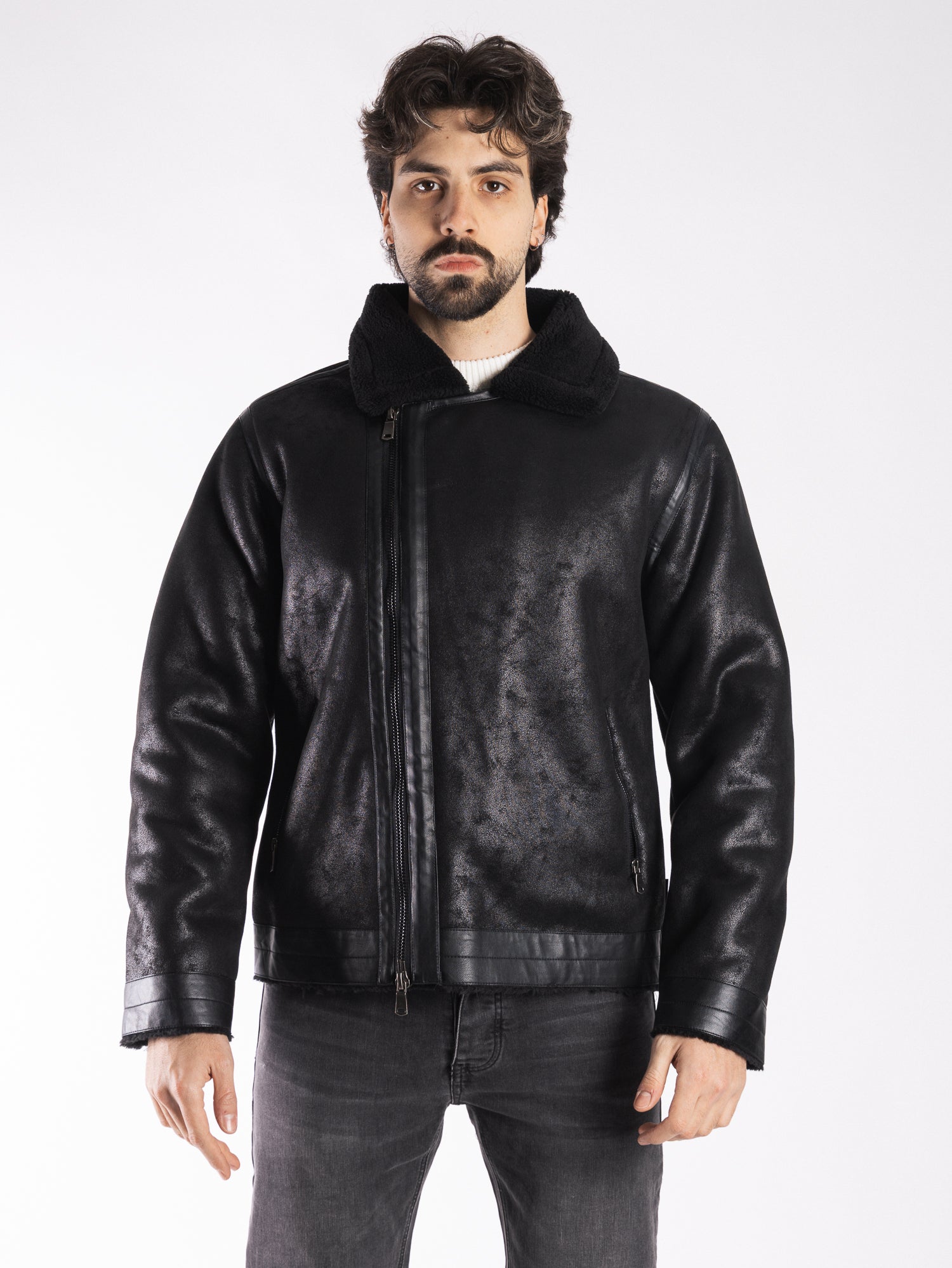 TELAMIRA Giacca montone ecopelle DTG006