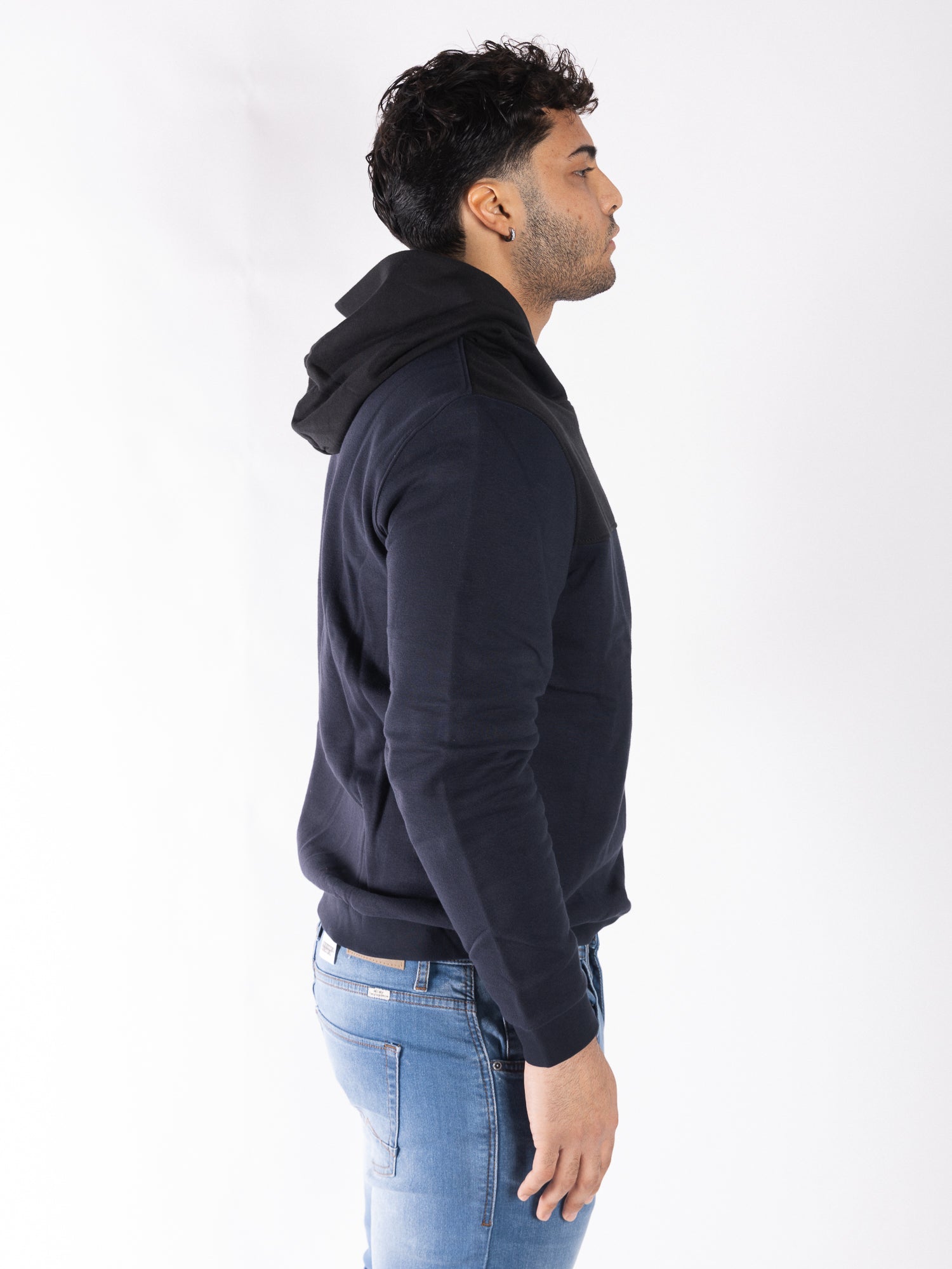 US POLO ASSN Felpa bicolore con cappuccio JOST EBPD