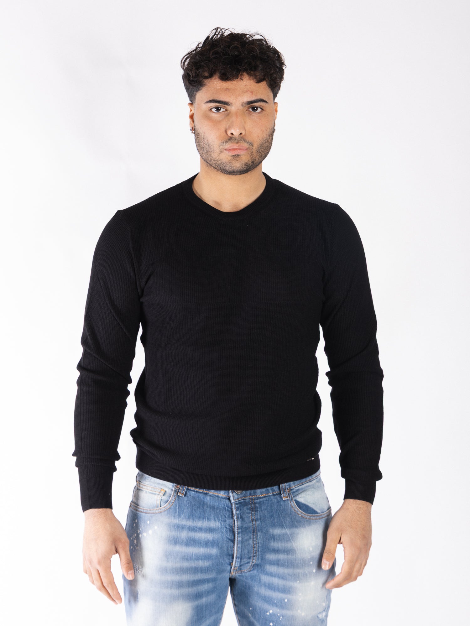 ZUELEMENTS Maglioncino tramato girocollo ZU1847