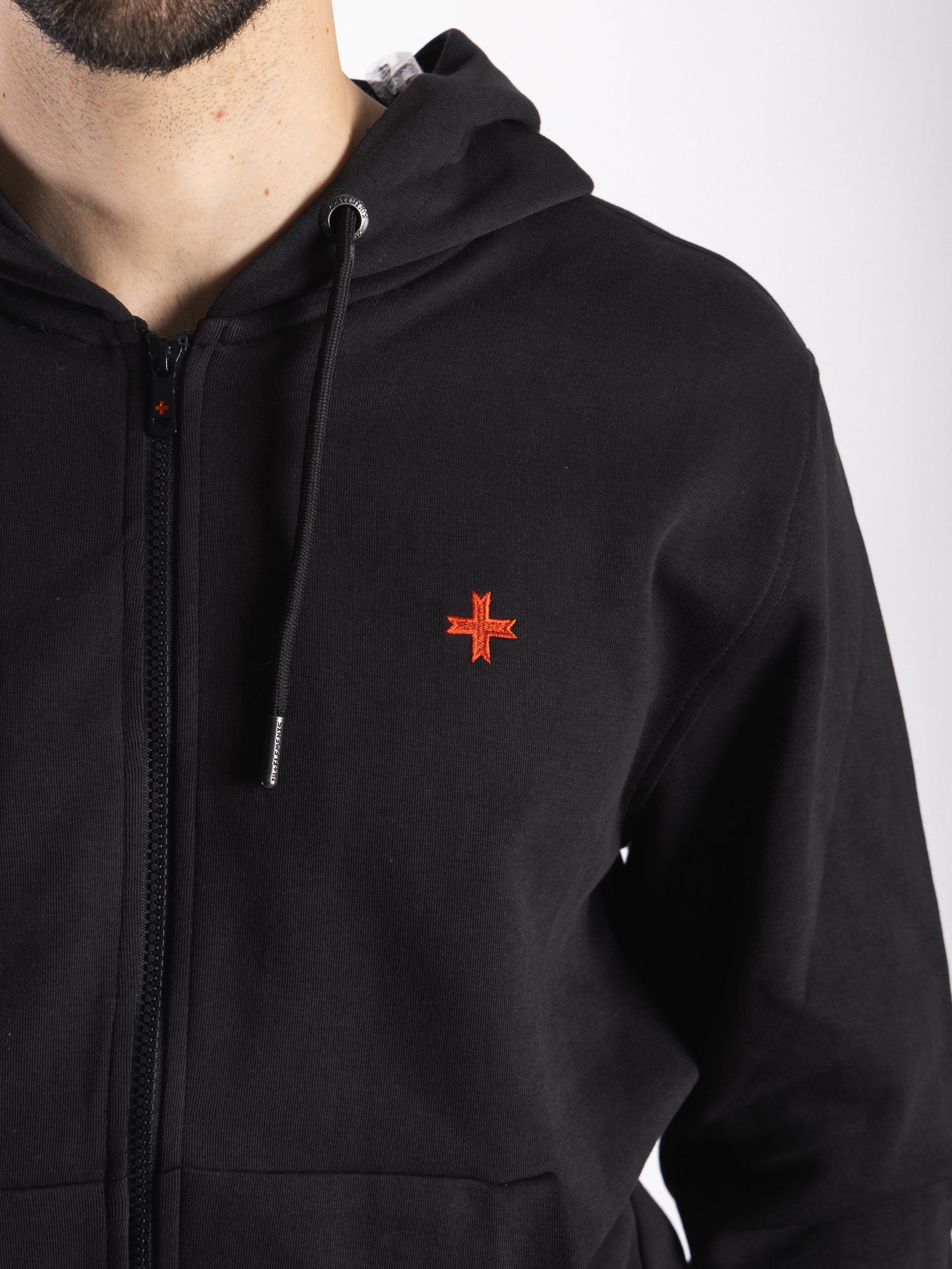 ZUELEMENTS Felpa full zip con cappuccio ZU1803