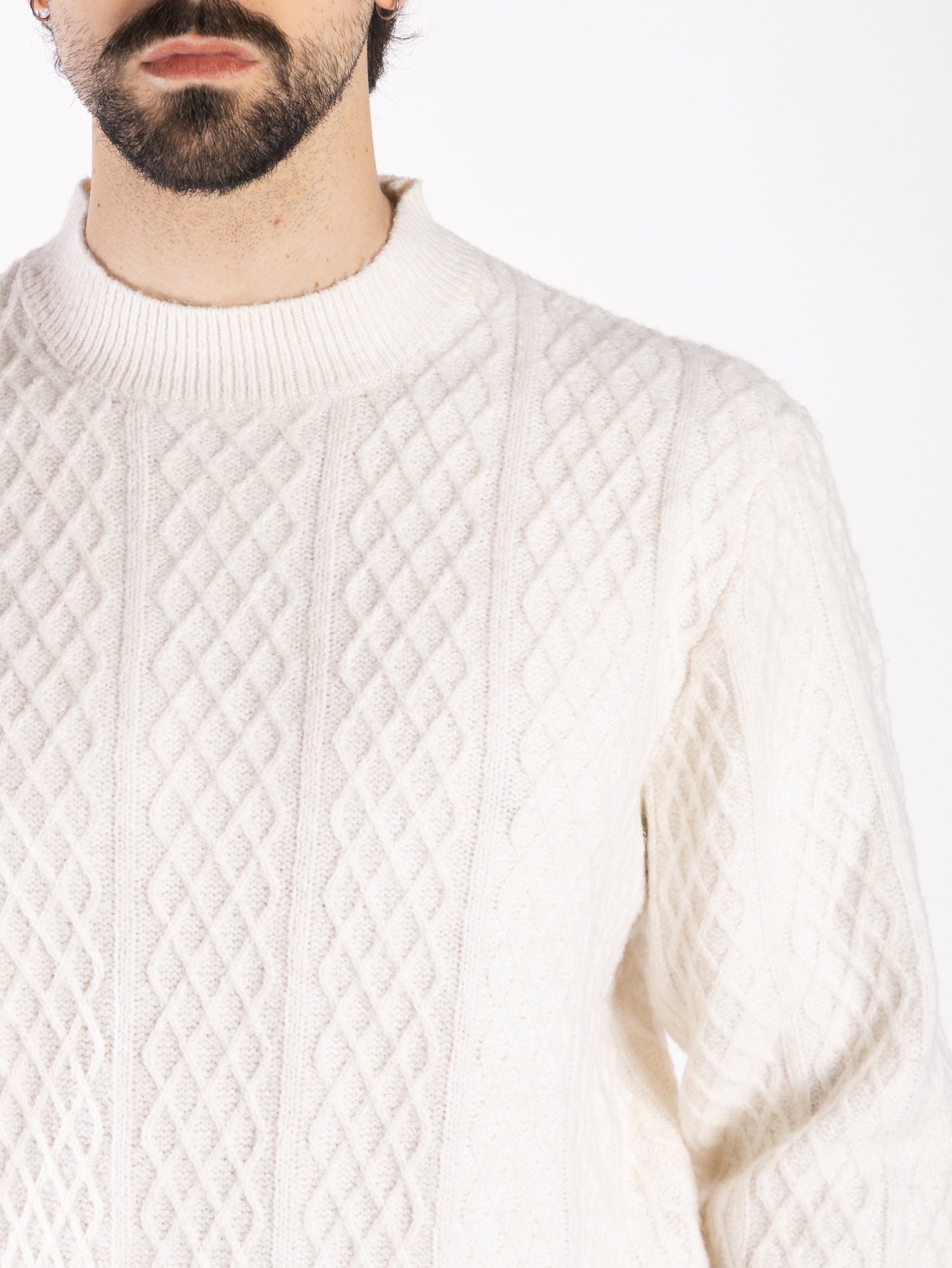 HAMAKI-HO Maglione tramato mezzocollo MI3187H