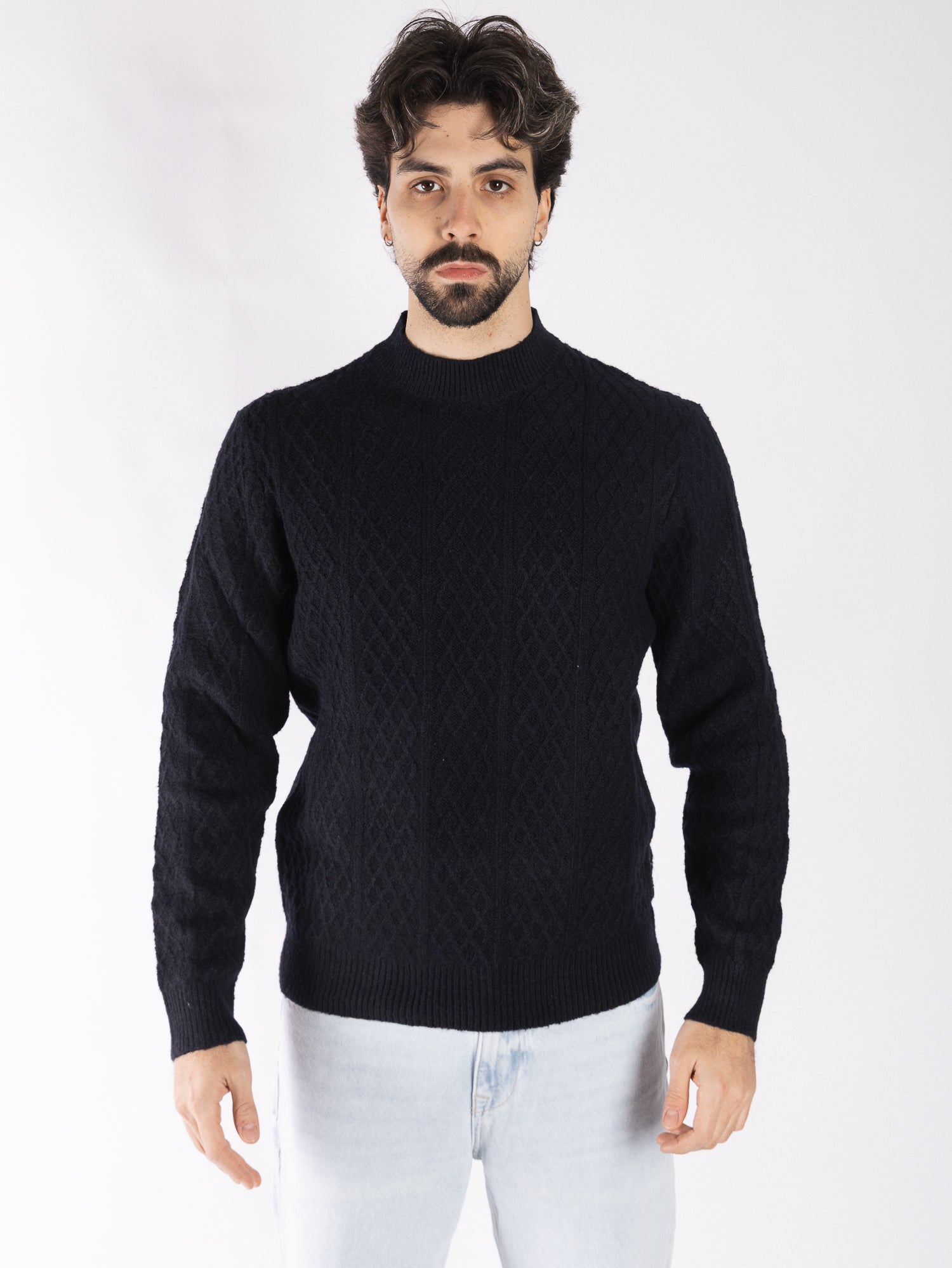 HAMAKI-HO Maglione tramato mezzocollo MI3187H