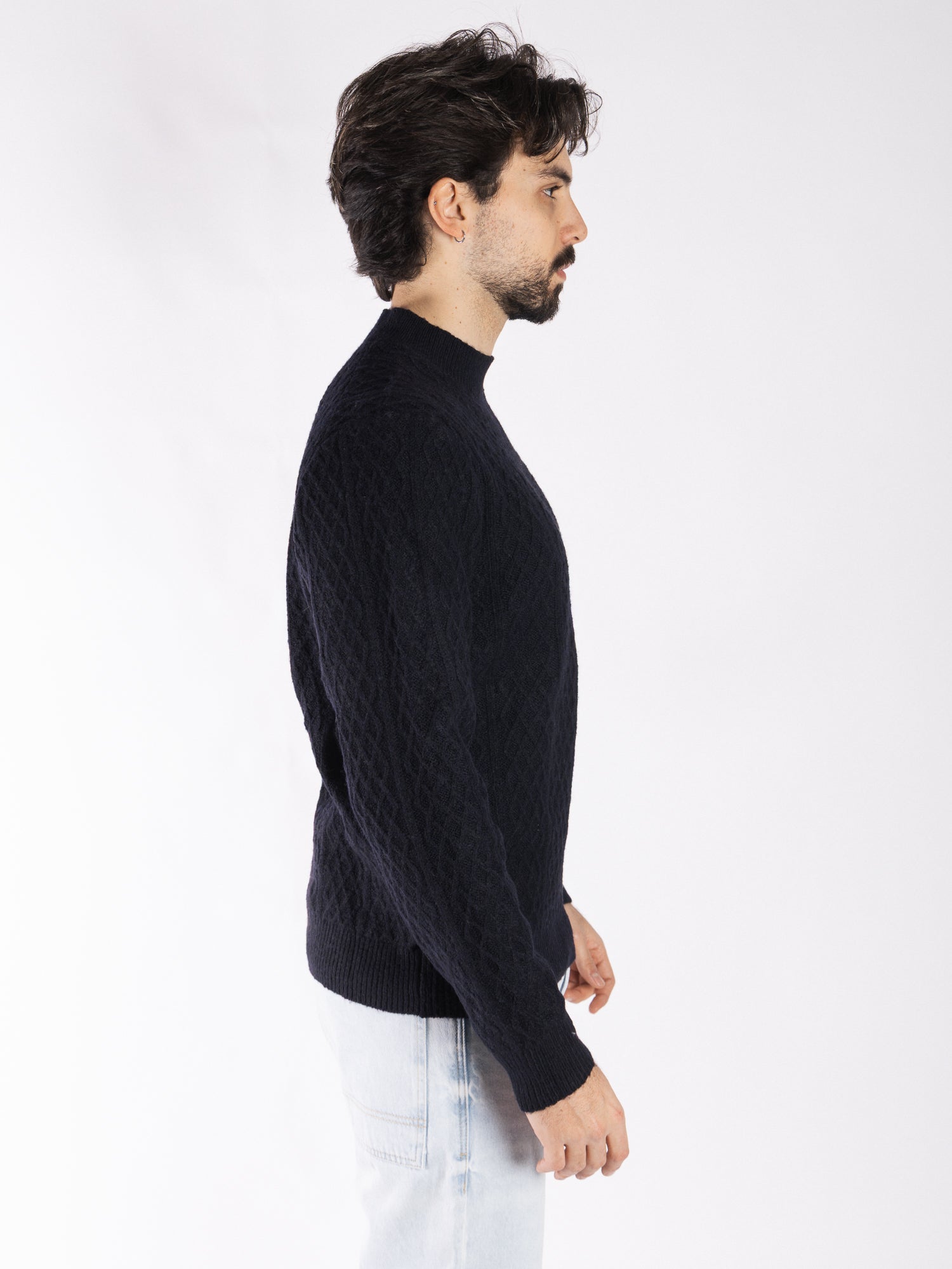 HAMAKI-HO Maglione tramato mezzocollo MI3187H