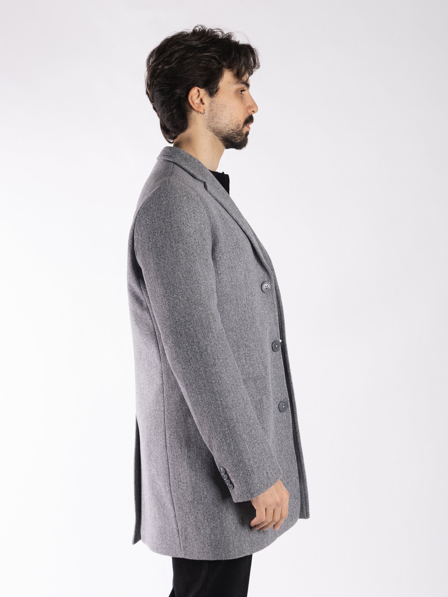 TELAMIRA Cappotto monopetto 3 bottoni GEN004