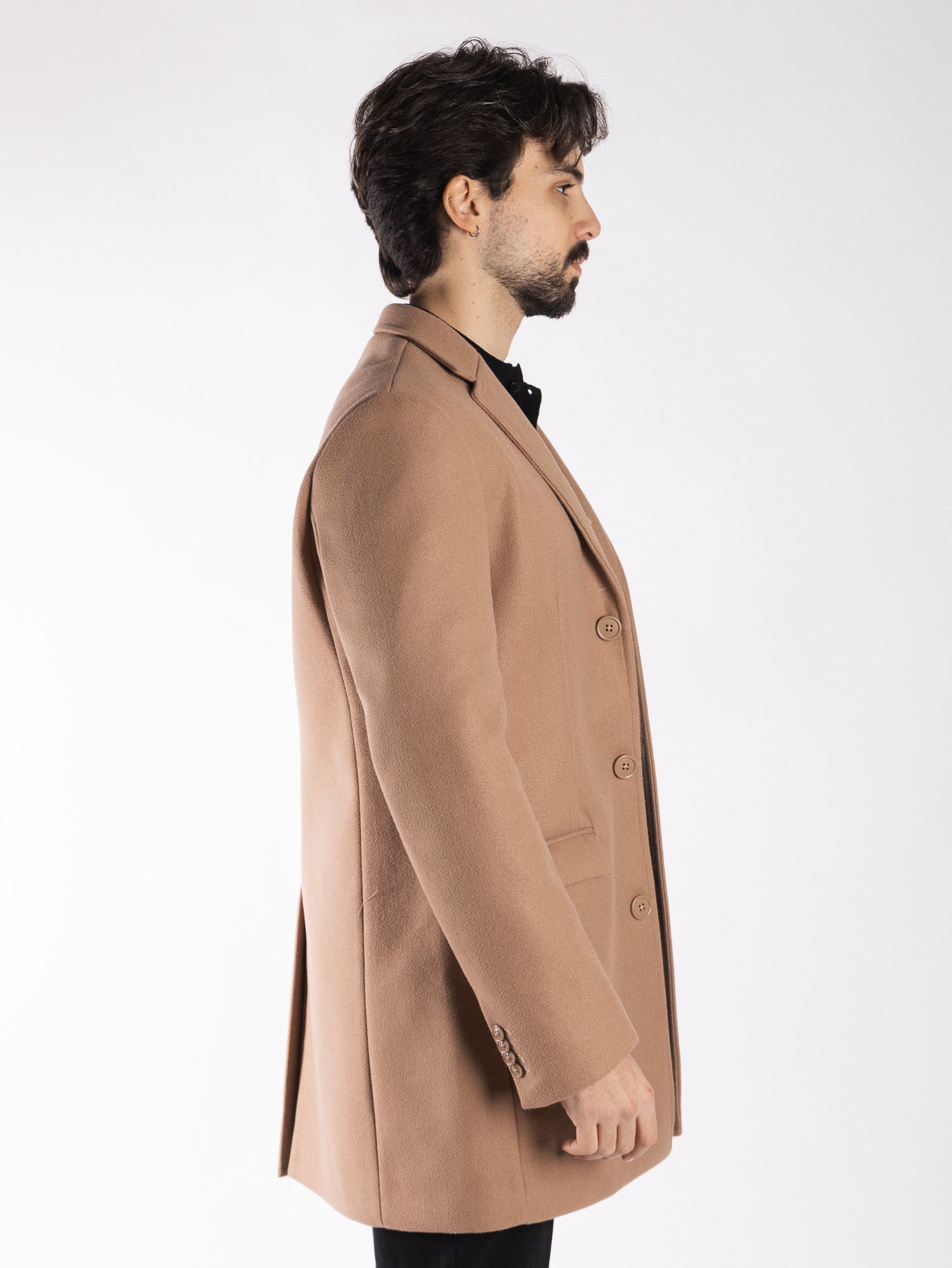 TELAMIRA Cappotto monopetto 3 bottoni GEN004