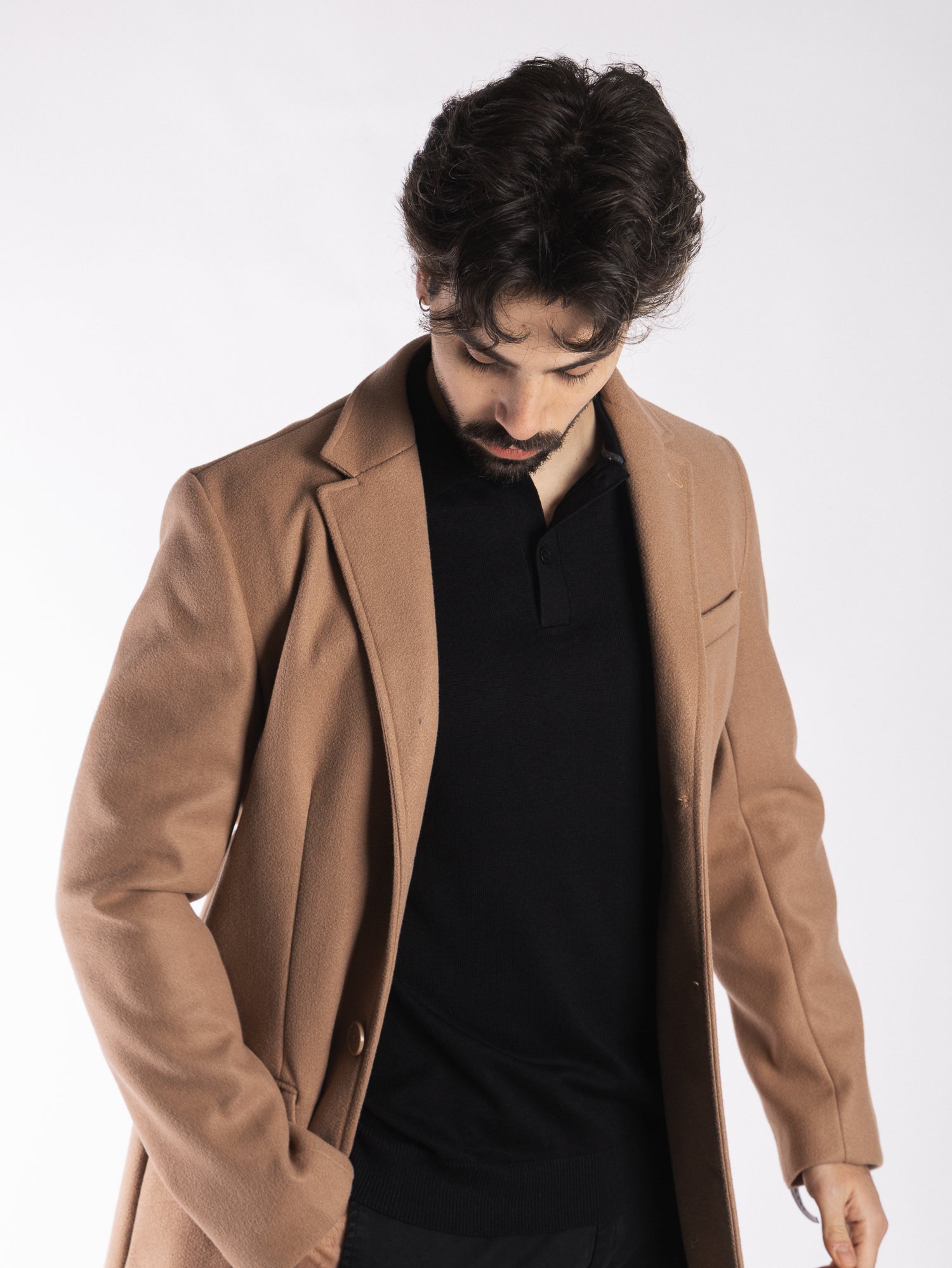 TELAMIRA Cappotto monopetto 3 bottoni GEN004
