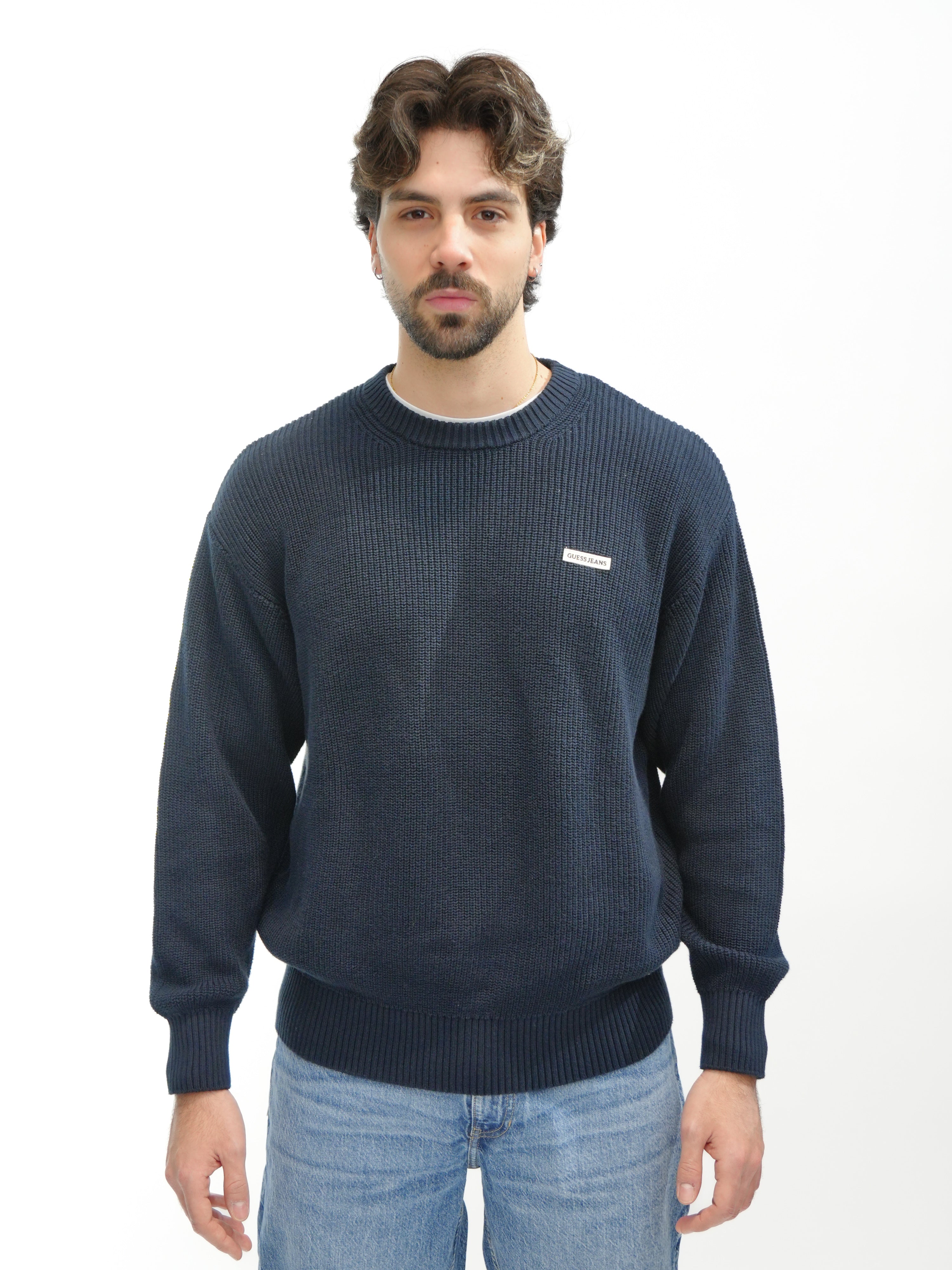 GUESS JEANS Maglione a coste M5YR25