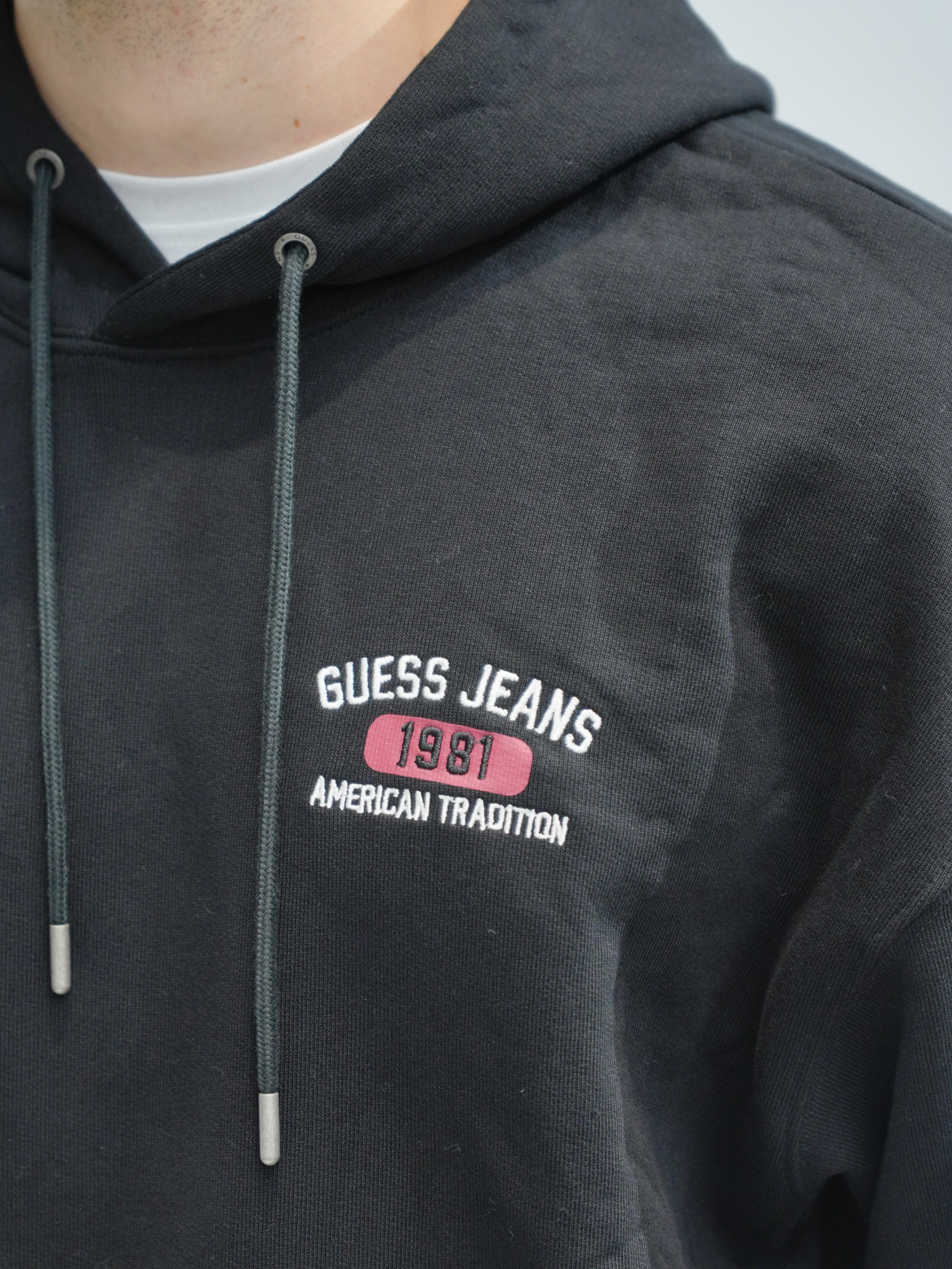 GUESS JEANS Felpa con cappuccio M5RQ39