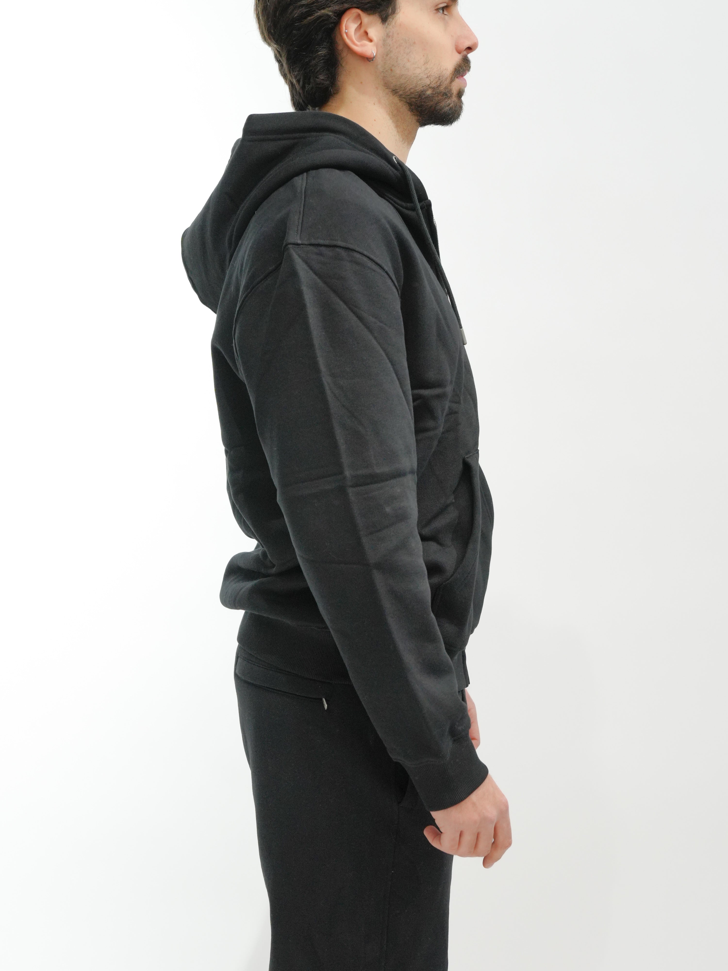 GUESS JEANS Felpa zip e cappuccio M4YQ27