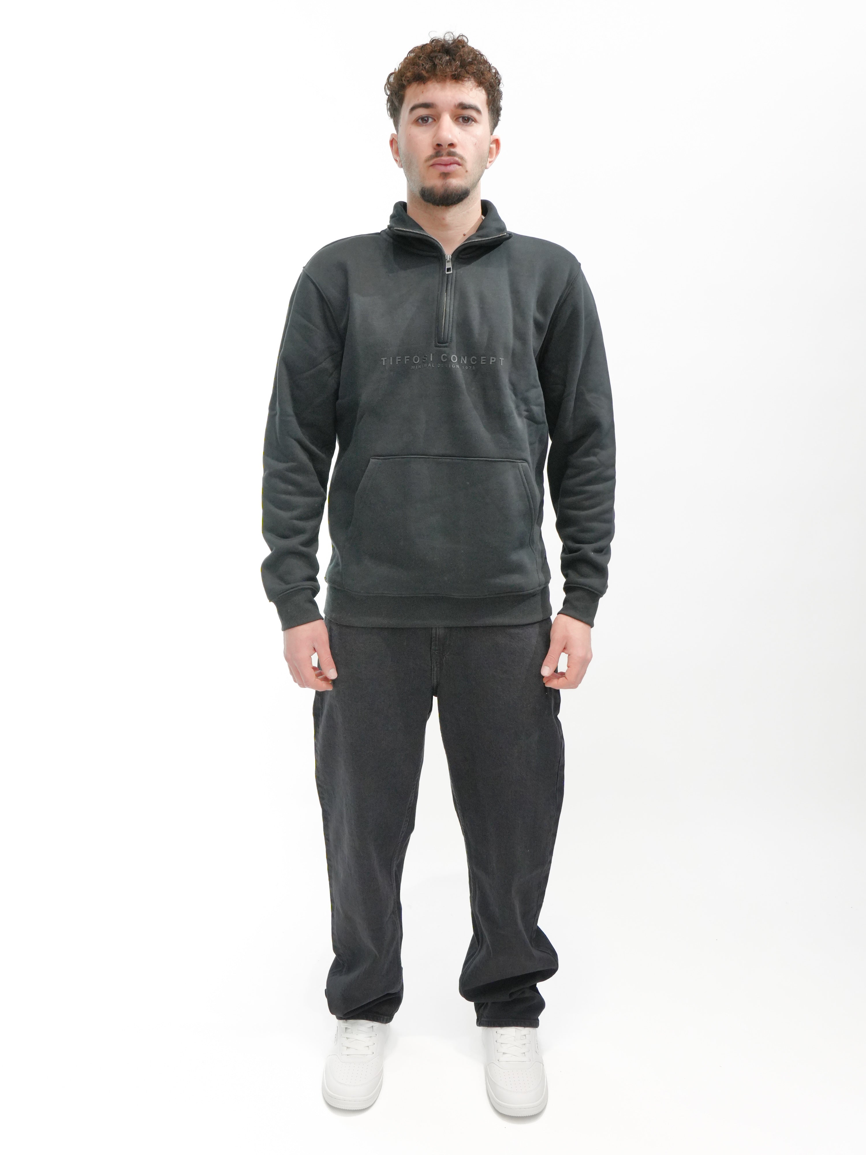 TIFFOSI Felpa mezza zip GARLAND