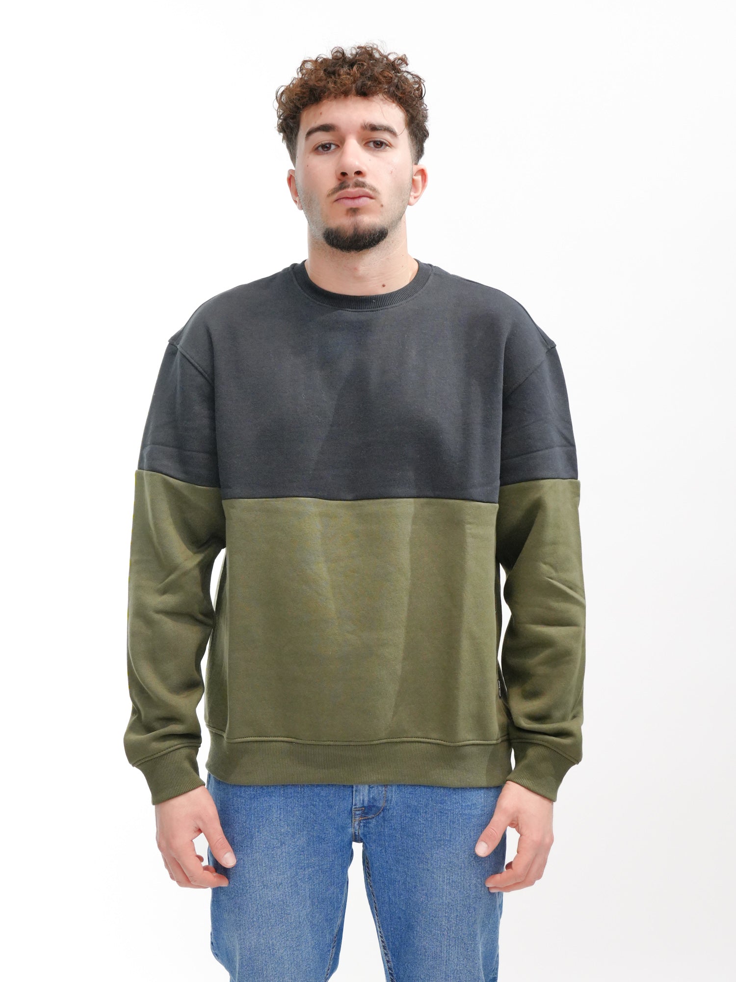 BLEND Felpa bicolore girocollo BHJUTAR