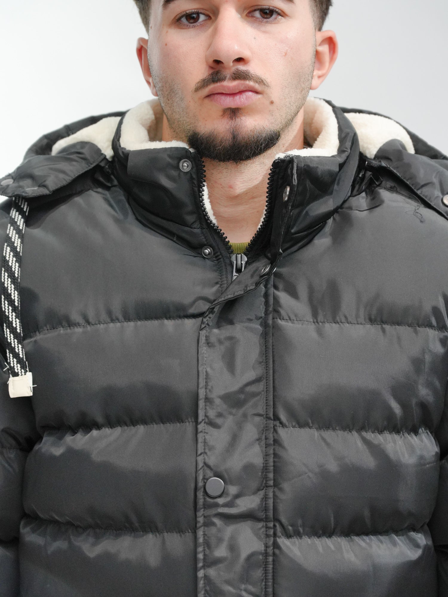 BLEND Giaccone trapuntato con cappuccio BHFROM