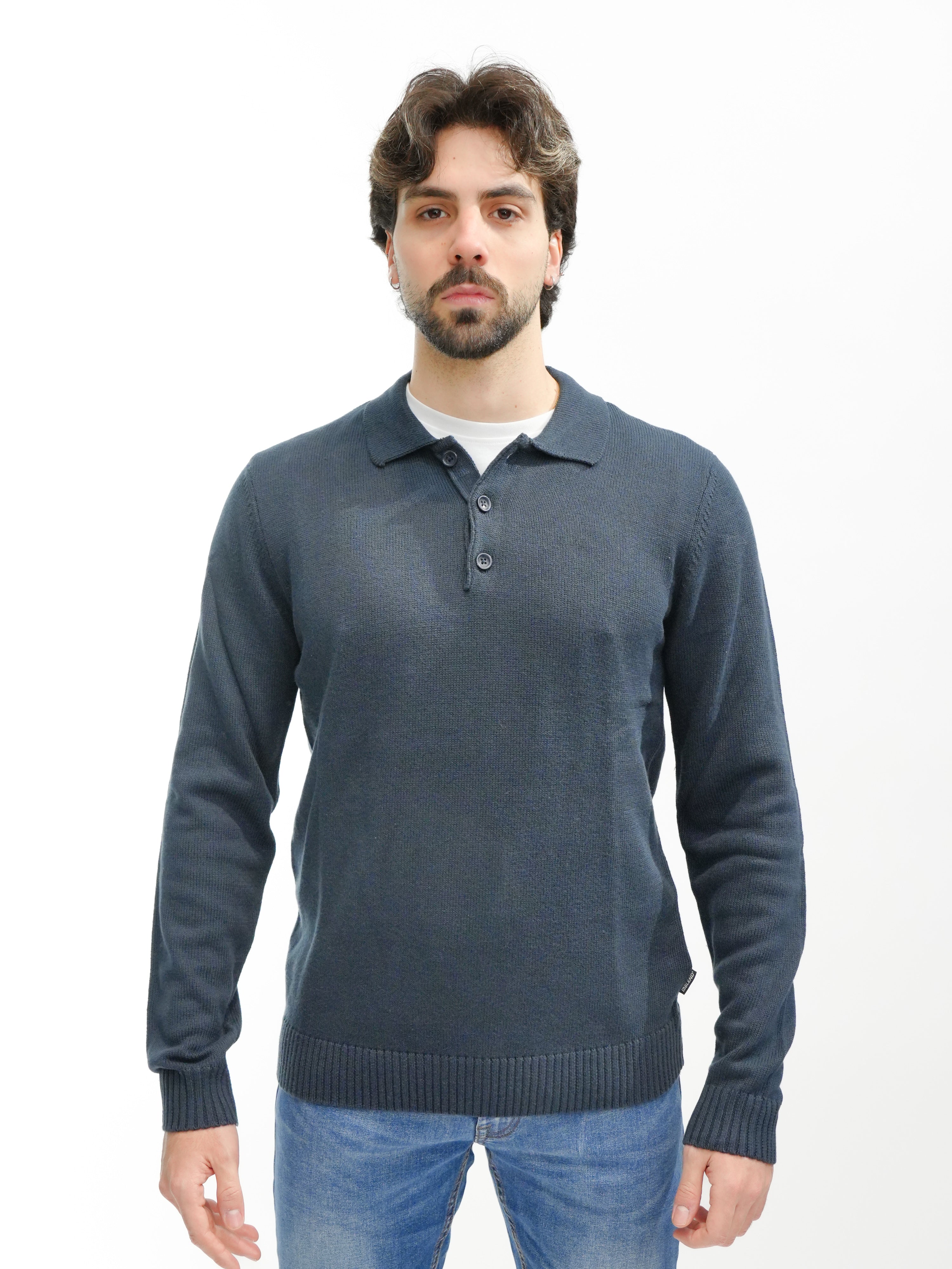 BLEND Maglioncino polo BHDENO