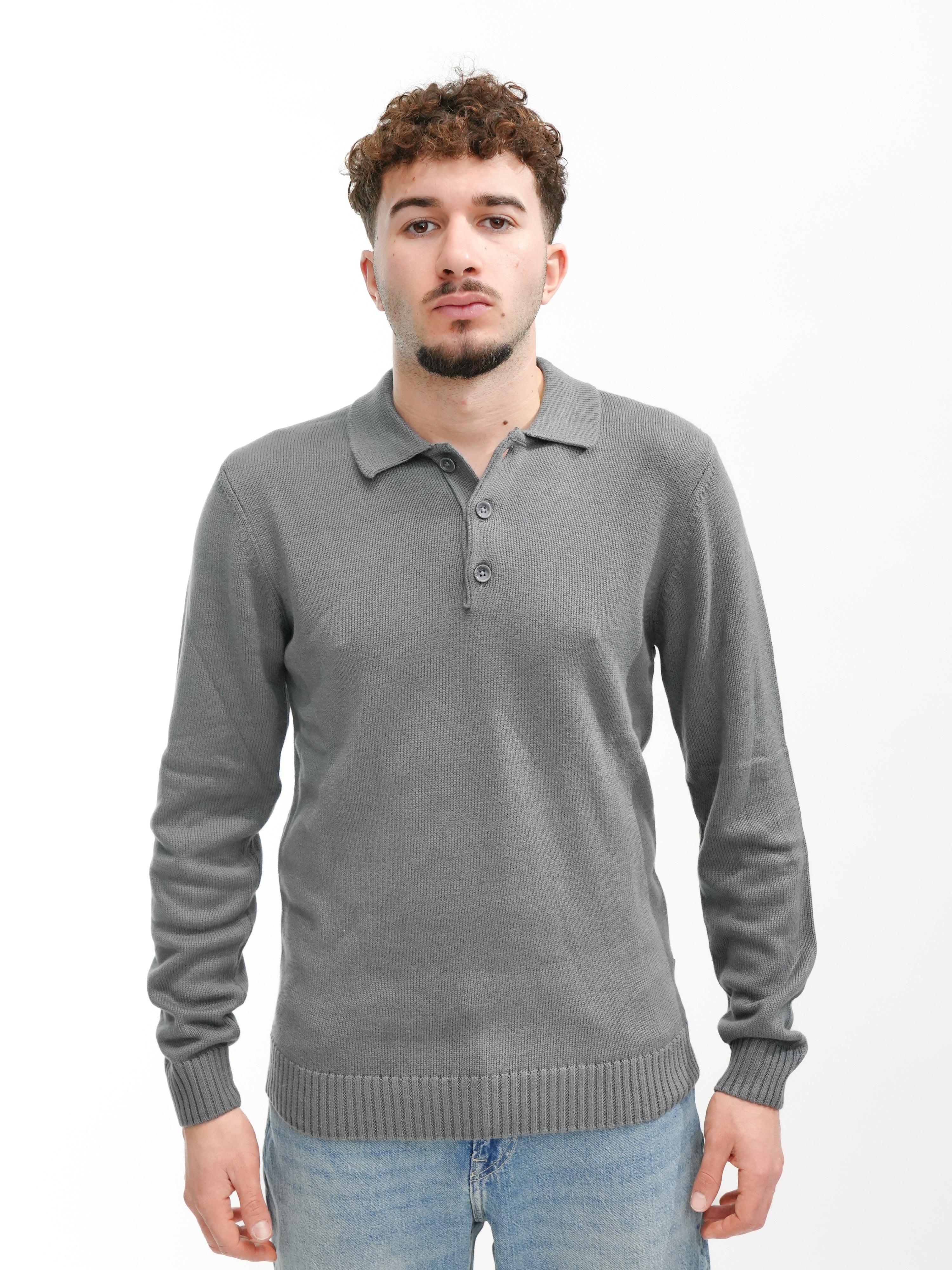 BLEND Maglioncino polo BHDENO