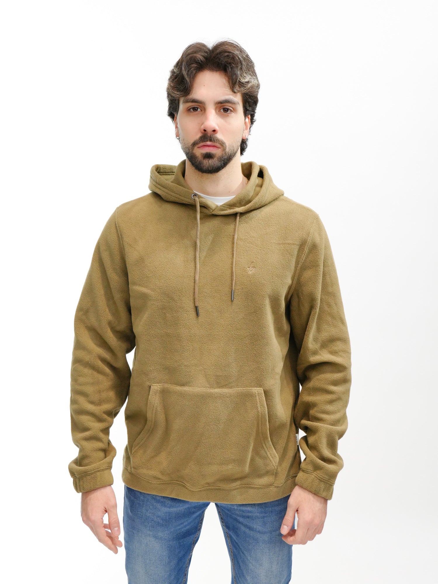 BLEND Felpa in pile con cappuccio BHPILE