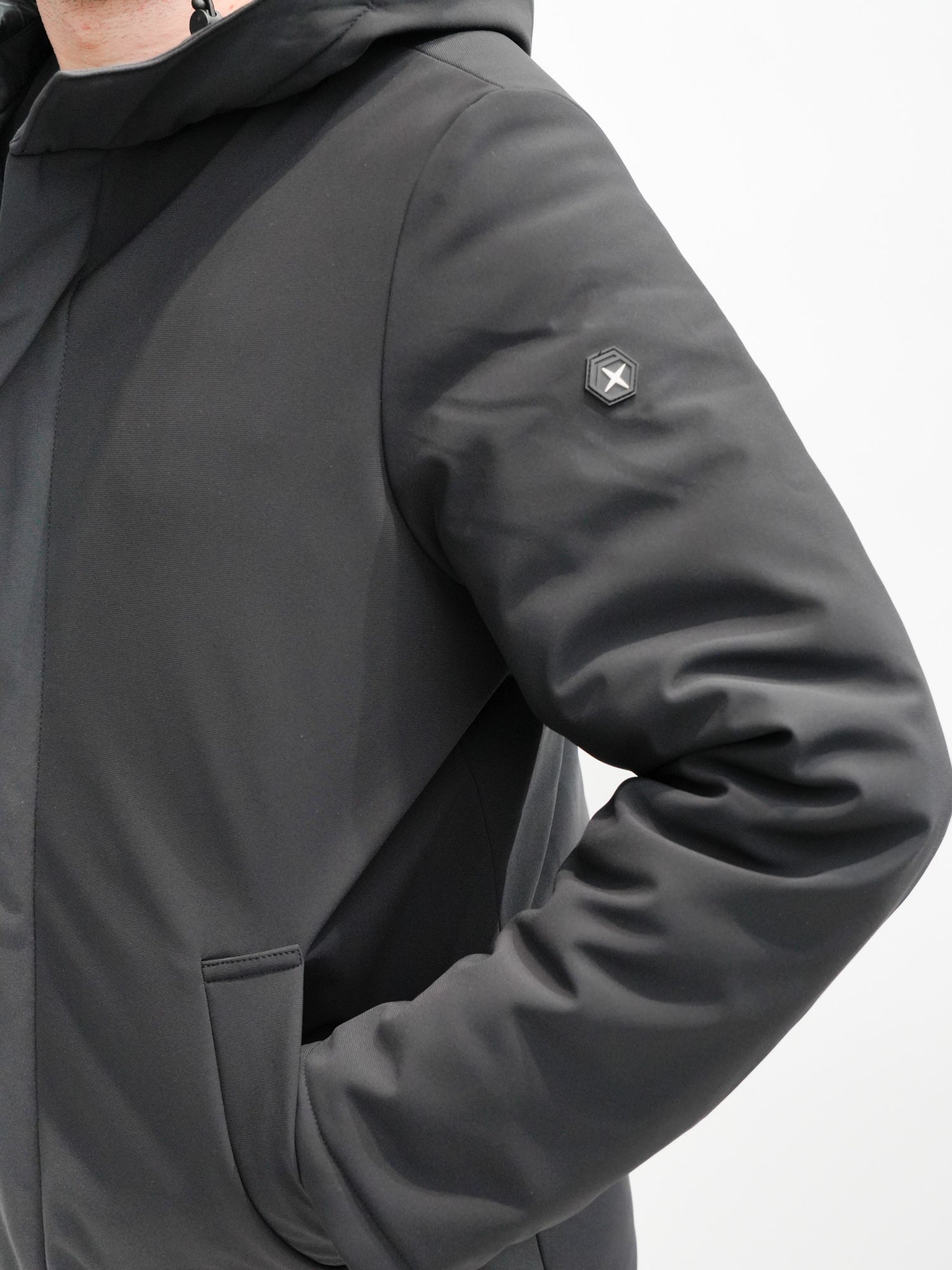 SUPERIOR Parka in soft shell con cappuccio M49514