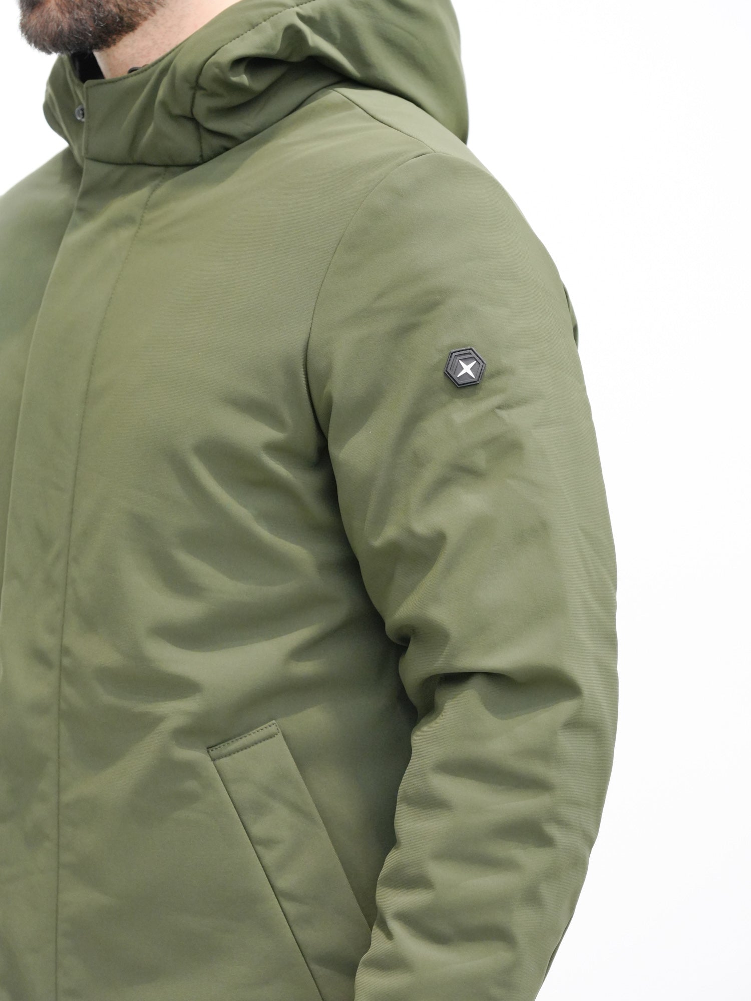 SUPERIOR Parka in soft shell con cappuccio M49514