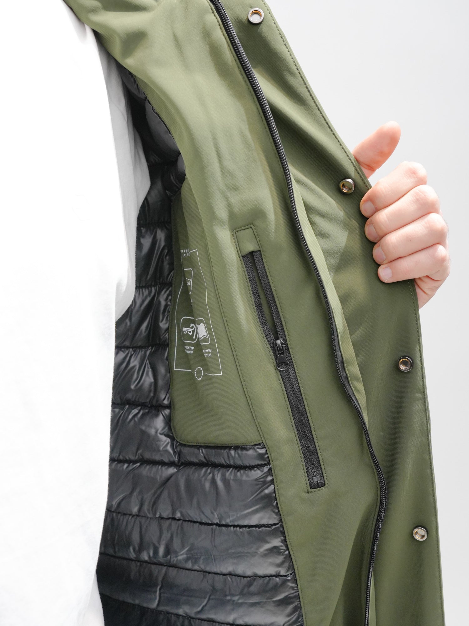 SUPERIOR Parka in soft shell con cappuccio M49514