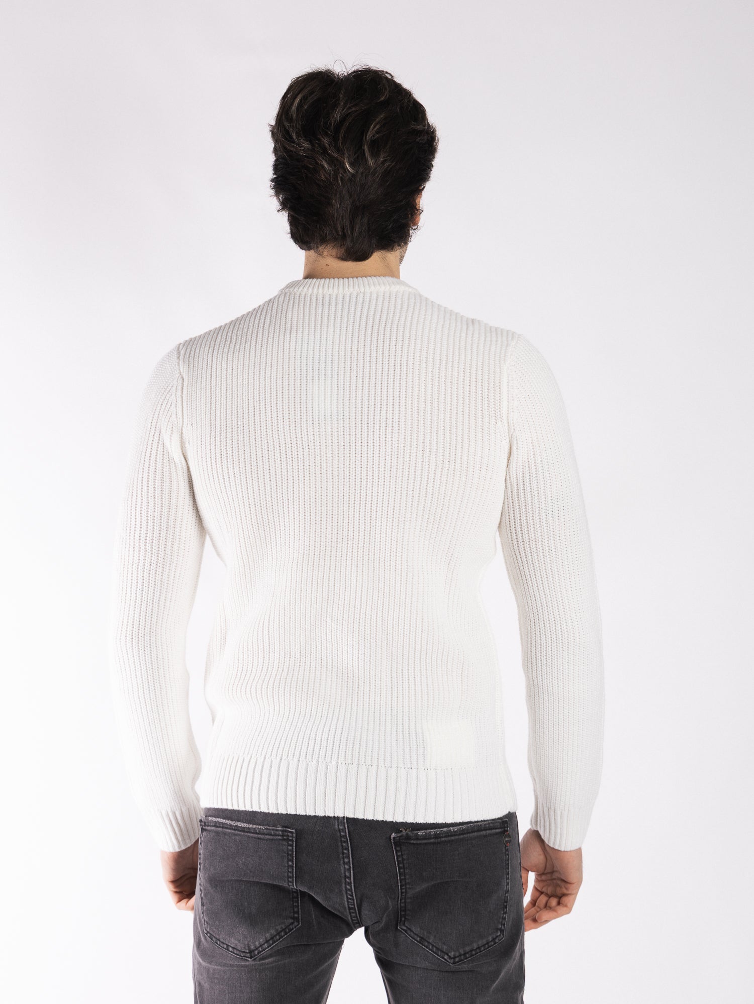 TELAMIRA Maglione girocollo a coste MV-0032