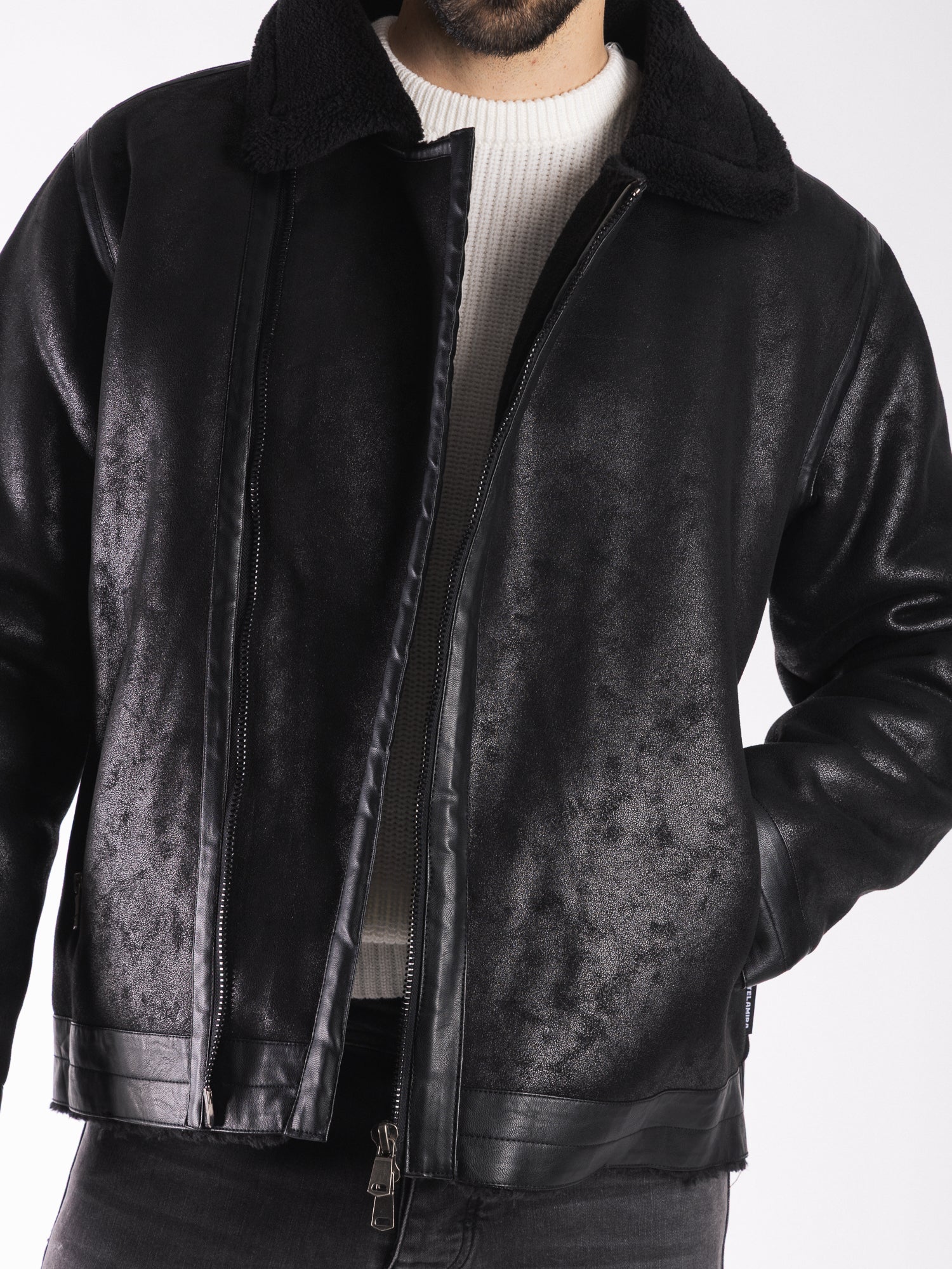 TELAMIRA Giacca montone ecopelle DTG006