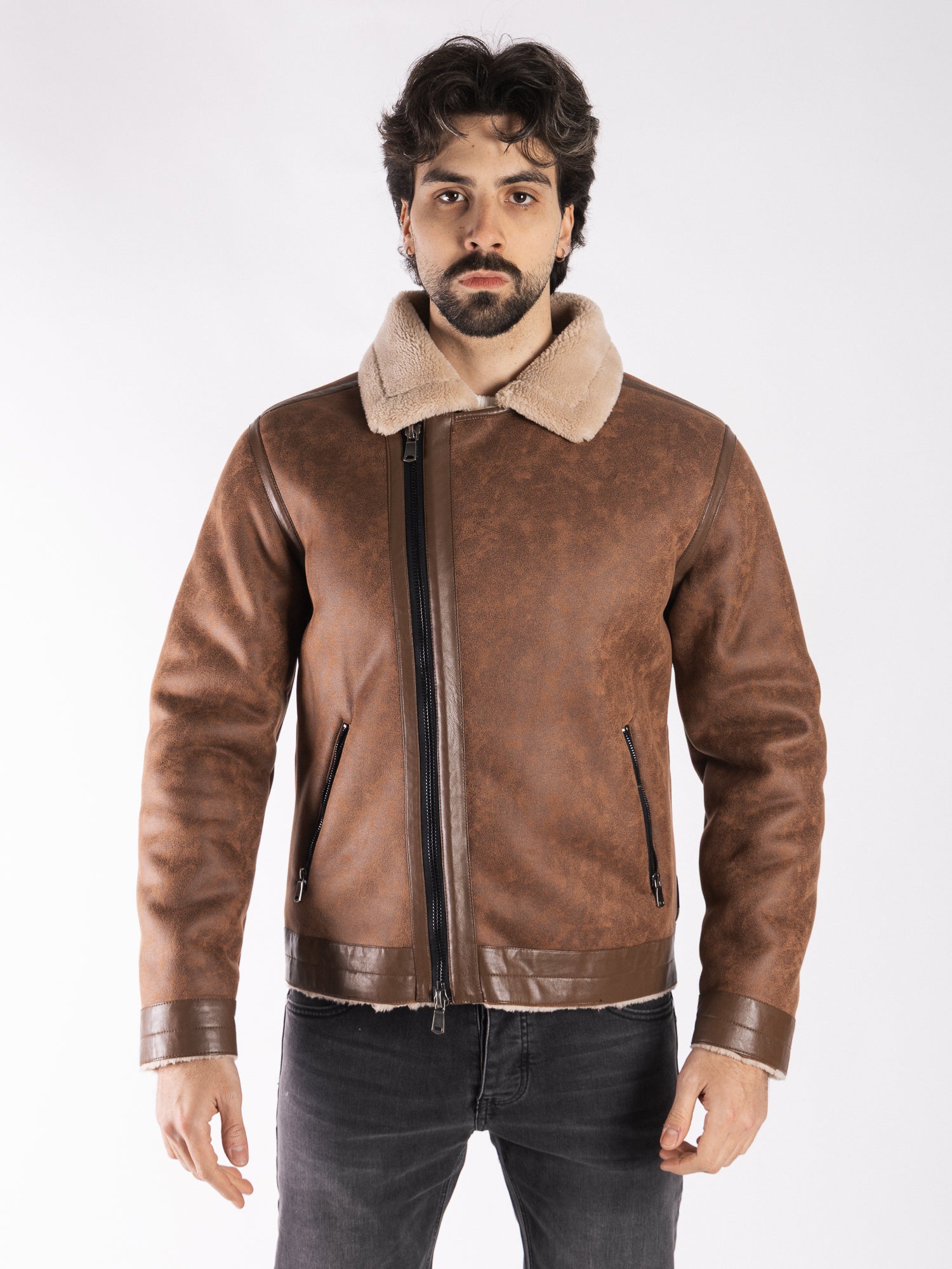 TELAMIRA Giacca montone ecopelle DTG006