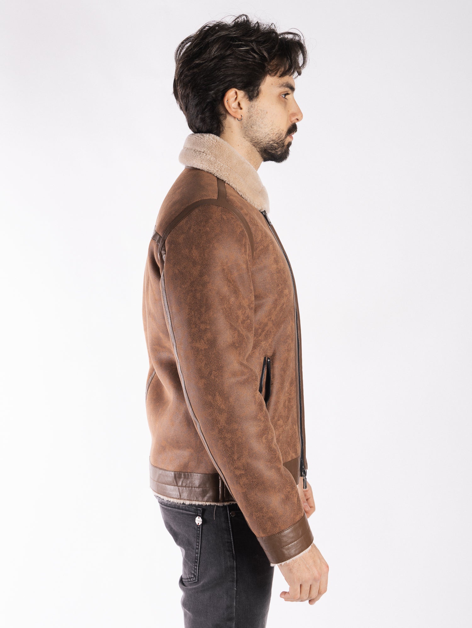 TELAMIRA Giacca montone ecopelle DTG006