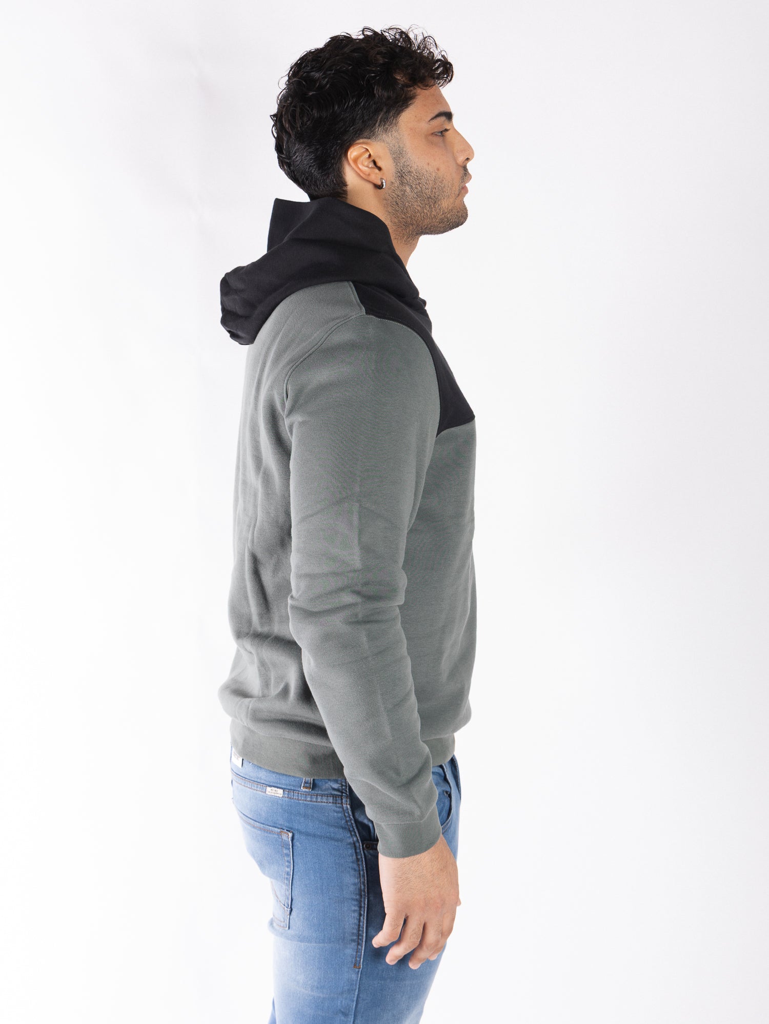 US POLO ASSN Felpa bicolore con cappuccio JOST EBPD