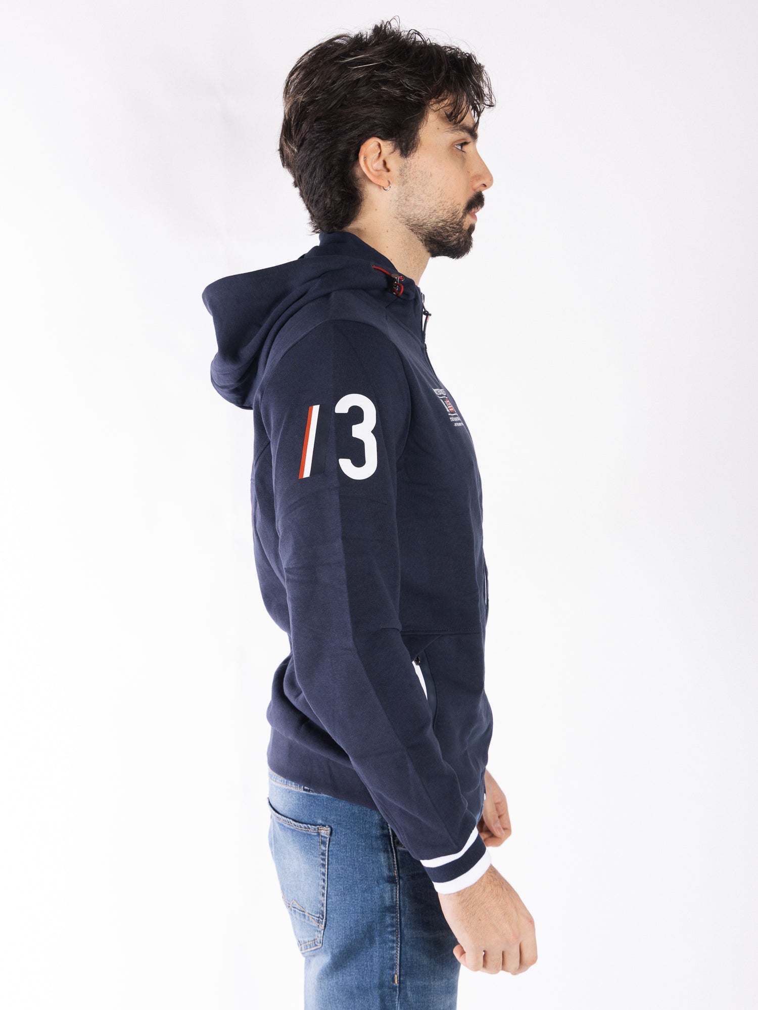 US POLO ASSN Felpa full zip con cappuccio KOBY CA0D