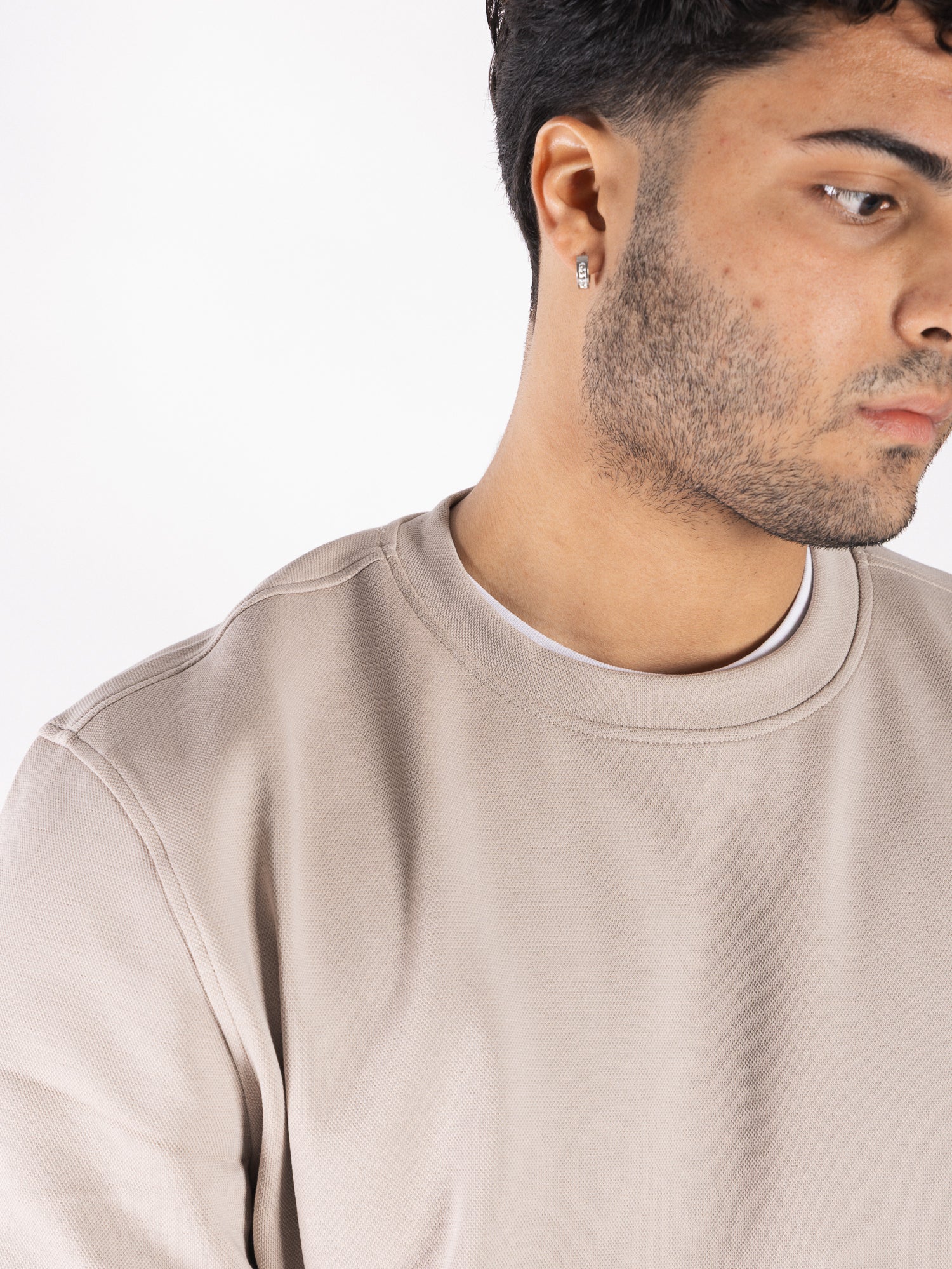 DATCH Felpa girocollo tramata DM9508