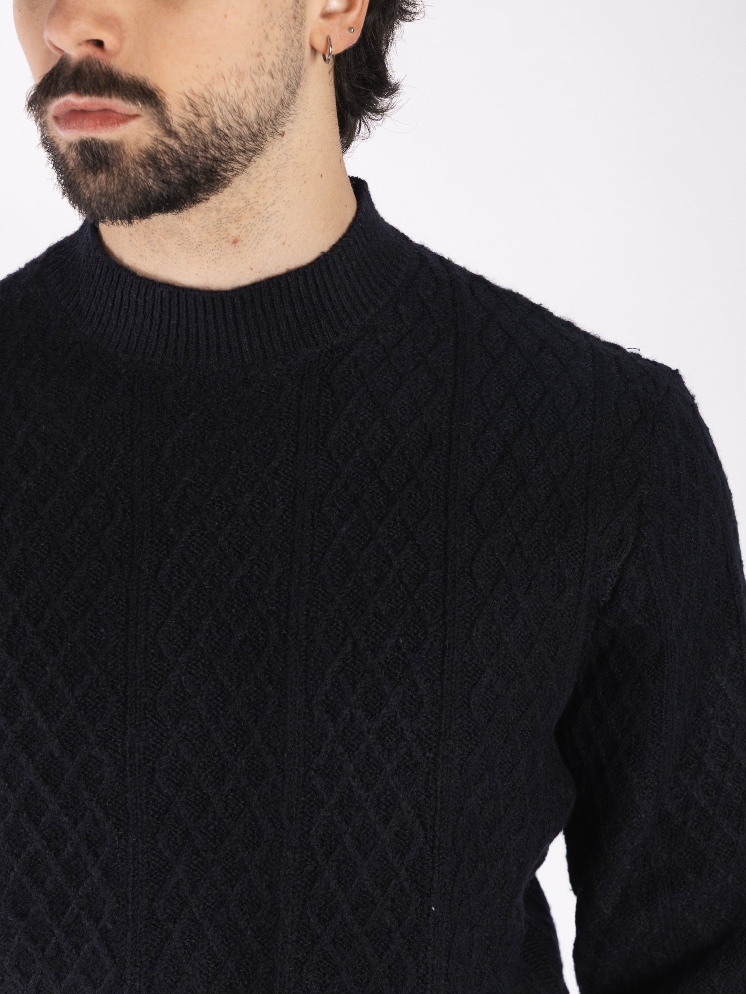 HAMAKI-HO Maglione tramato mezzocollo MI3187H