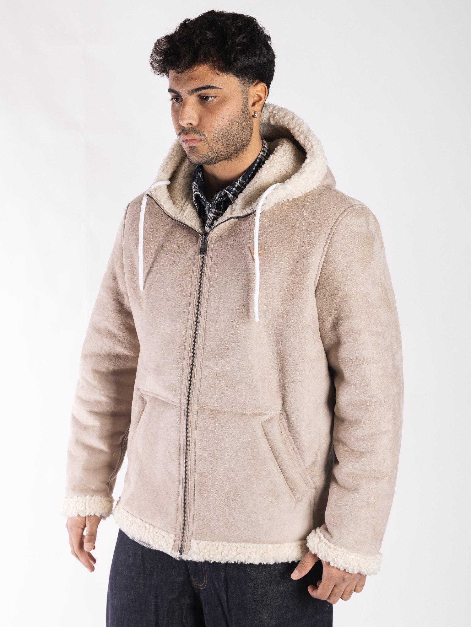 GUESS Giubbotto reversibile con cappuccio M4BL35