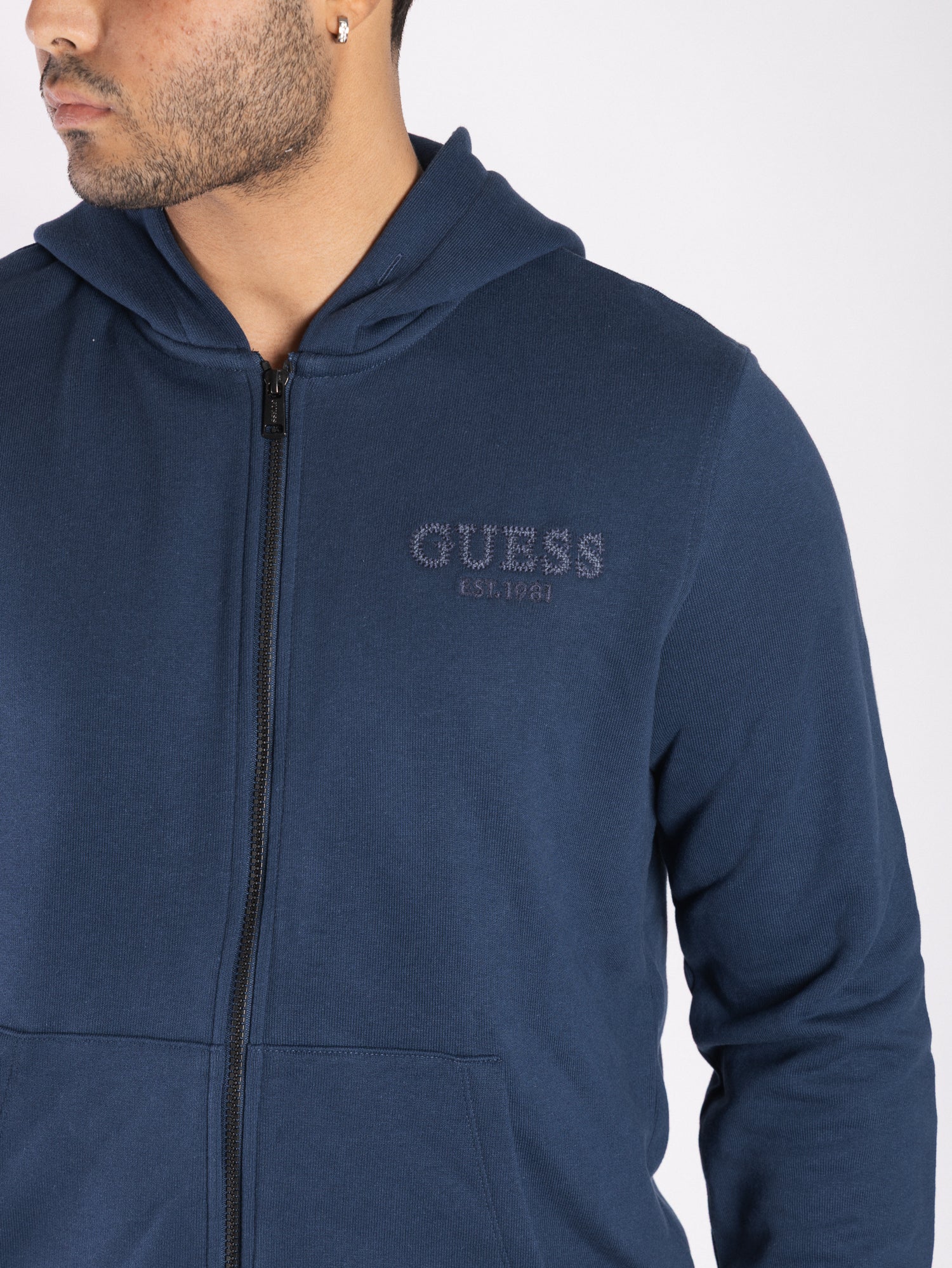 GUESS Felpa full zip con cappuccio M5YQ48