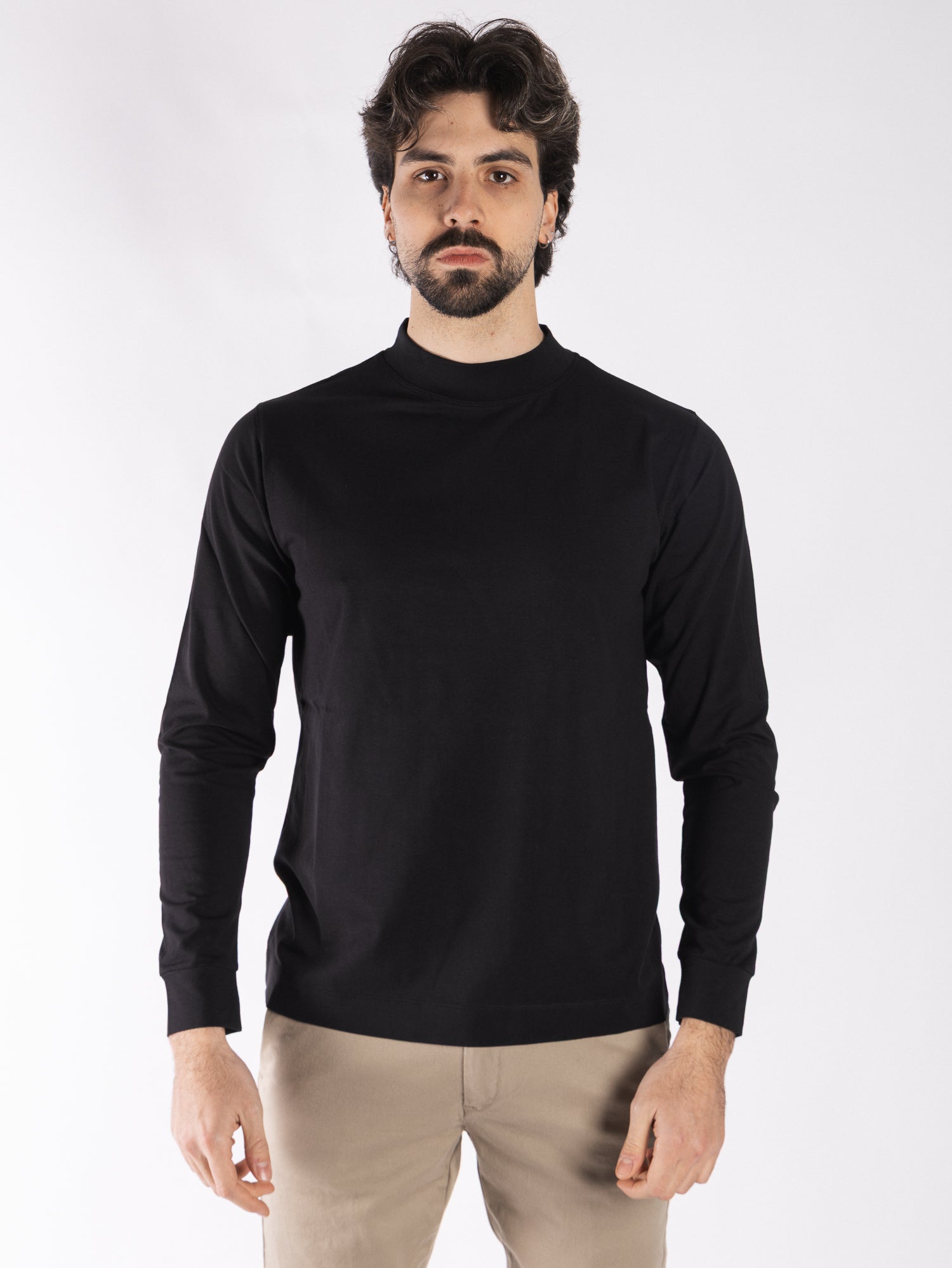 HAMAKI-HO T-shirt manica lunga mezzo collo TI283H